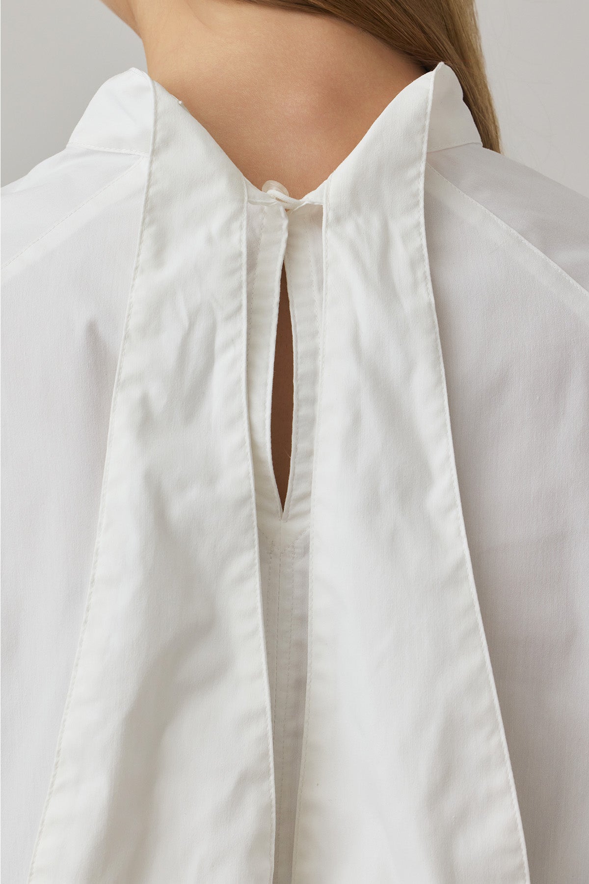 TIE DESIGN SHIRT TOP - White