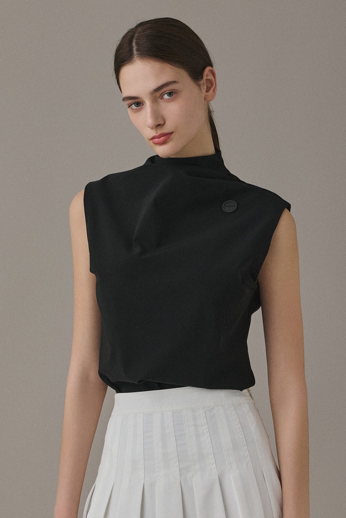 SOFT WAVE TOP - Black