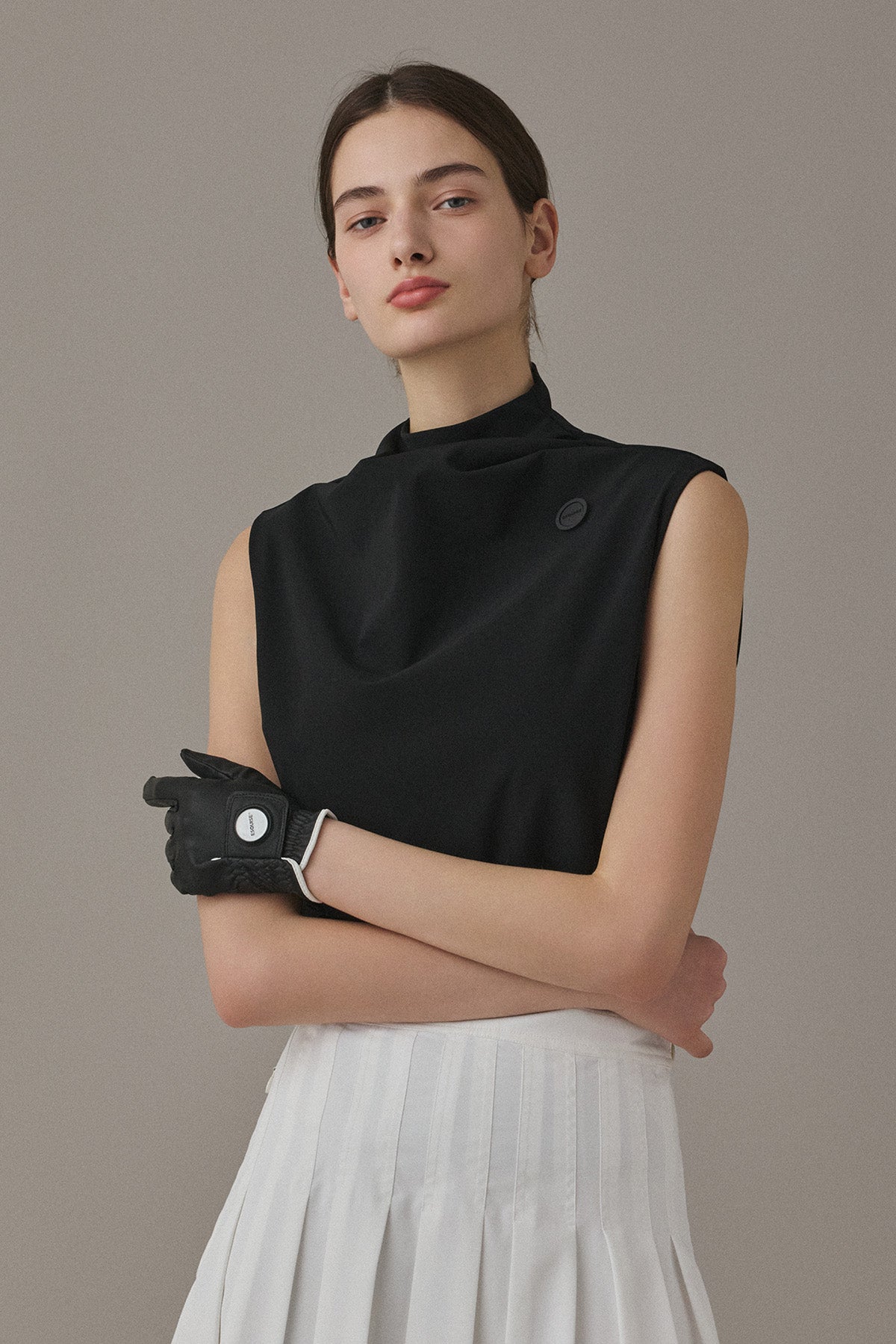 SOFT WAVE TOP - Black
