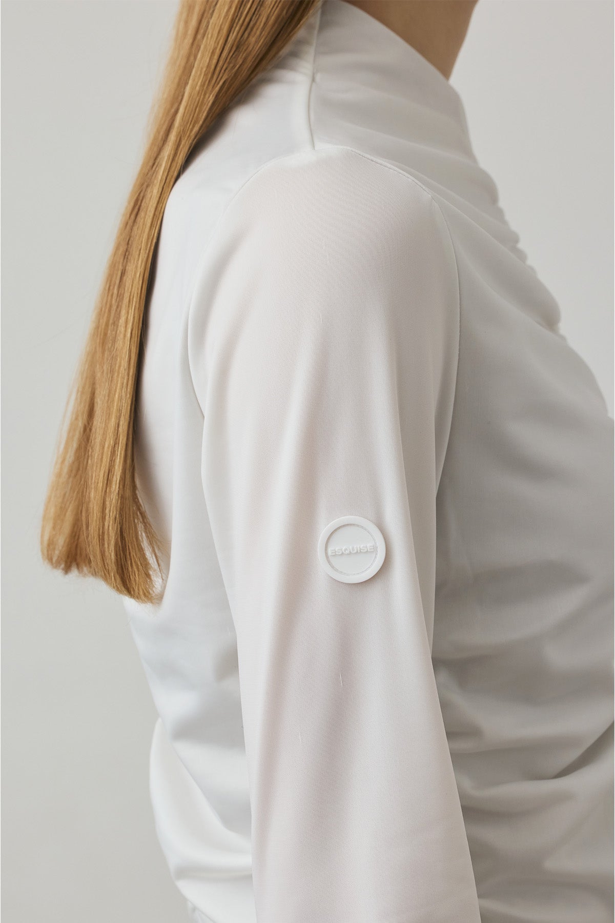 GATHER STRETCH TOP - White
