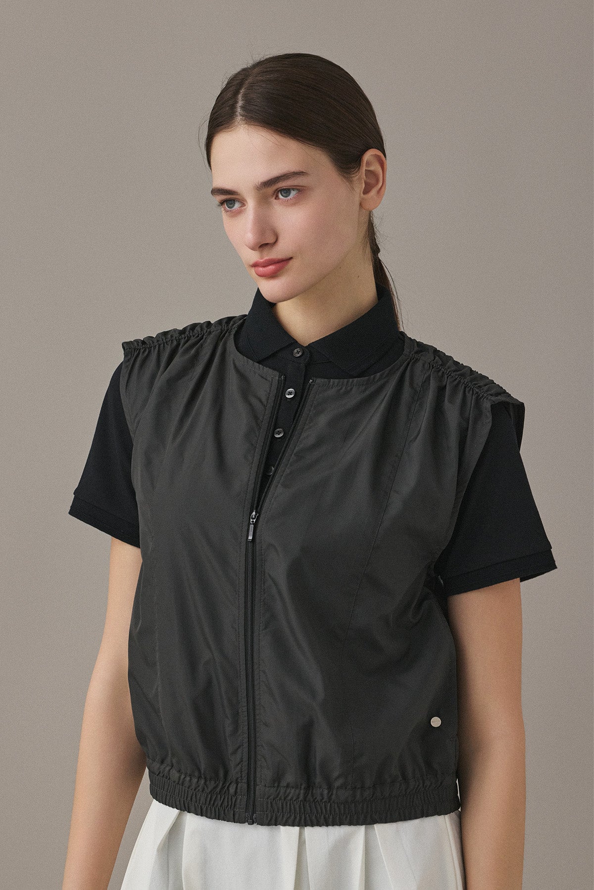 GATHER RIP LIGHT VEST - Charcoal