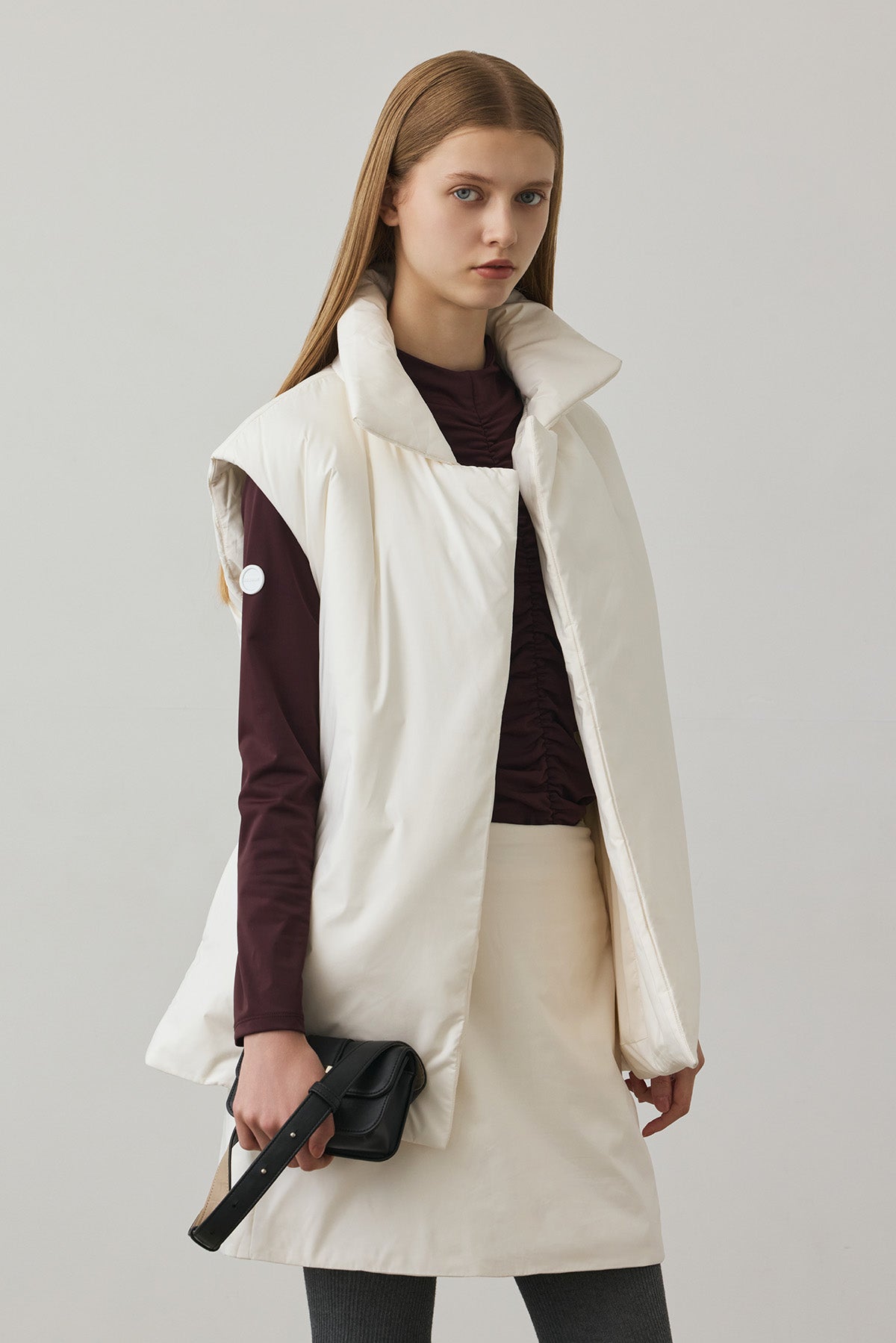 SOFT FEEL WARM VEST - White