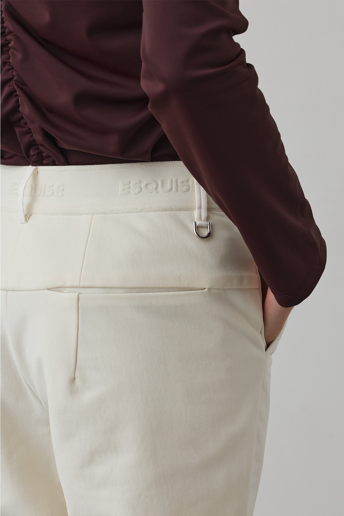 WINTER WARM FLARE PANTS - White