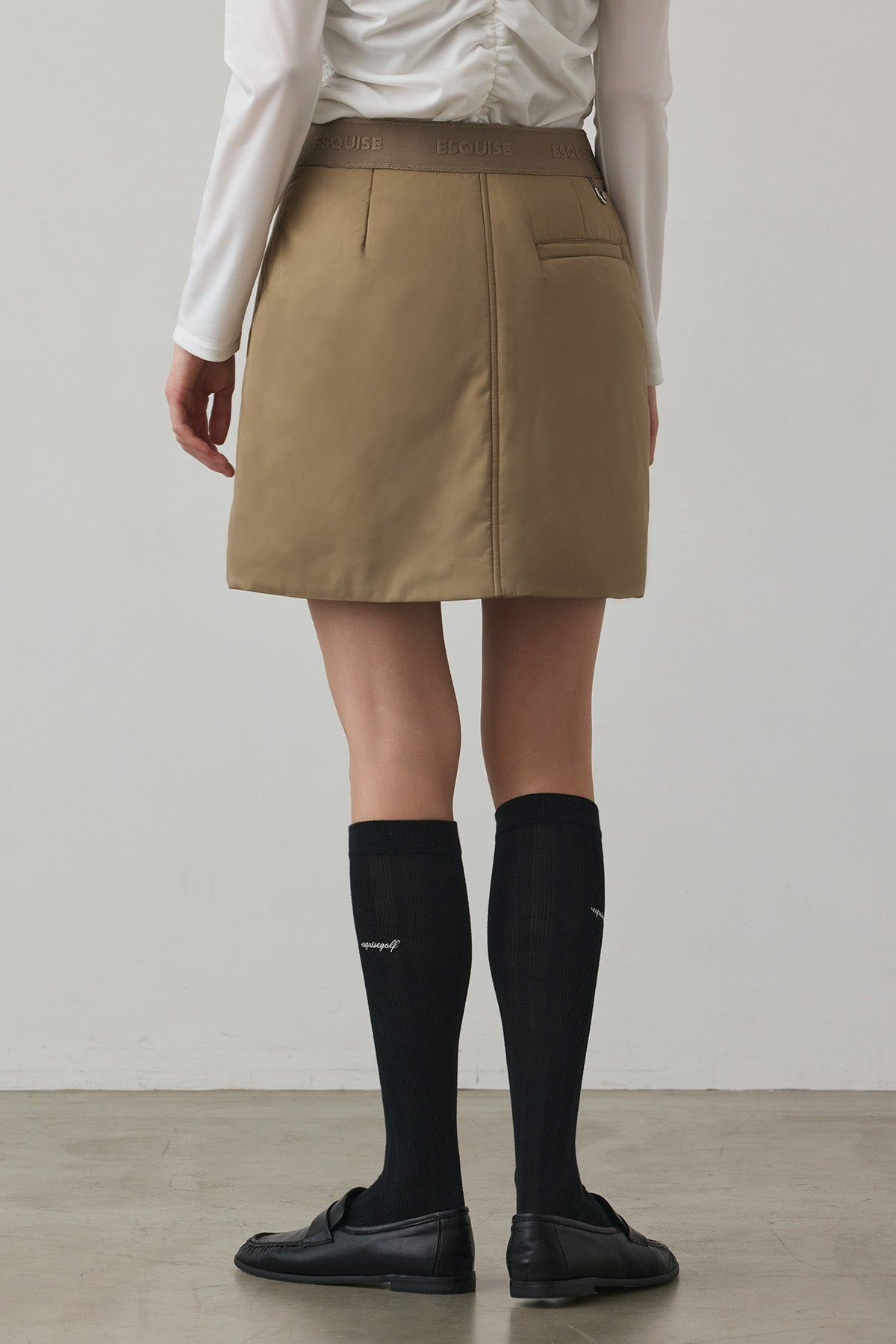 SOFT FEEL WARM SKIRT - Beige