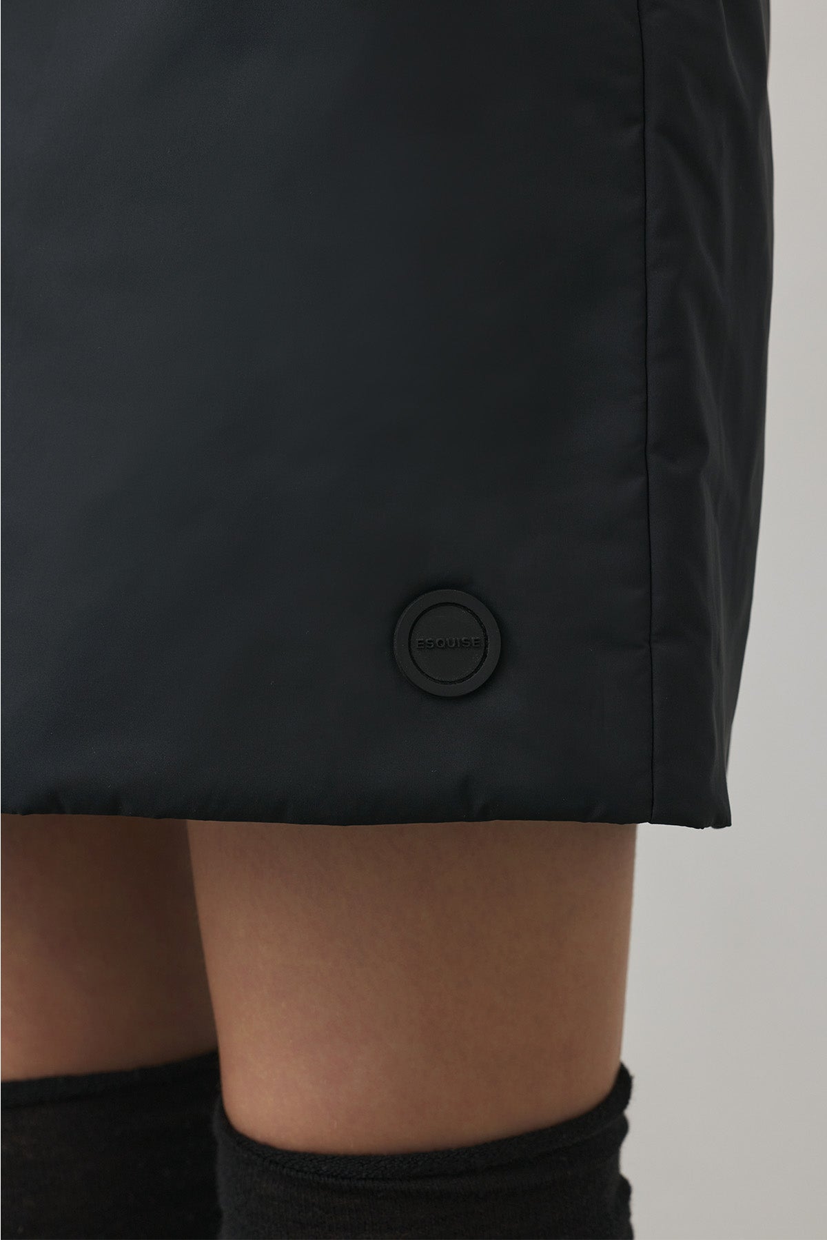 SOFT FEEL WARM SKIRT - Black