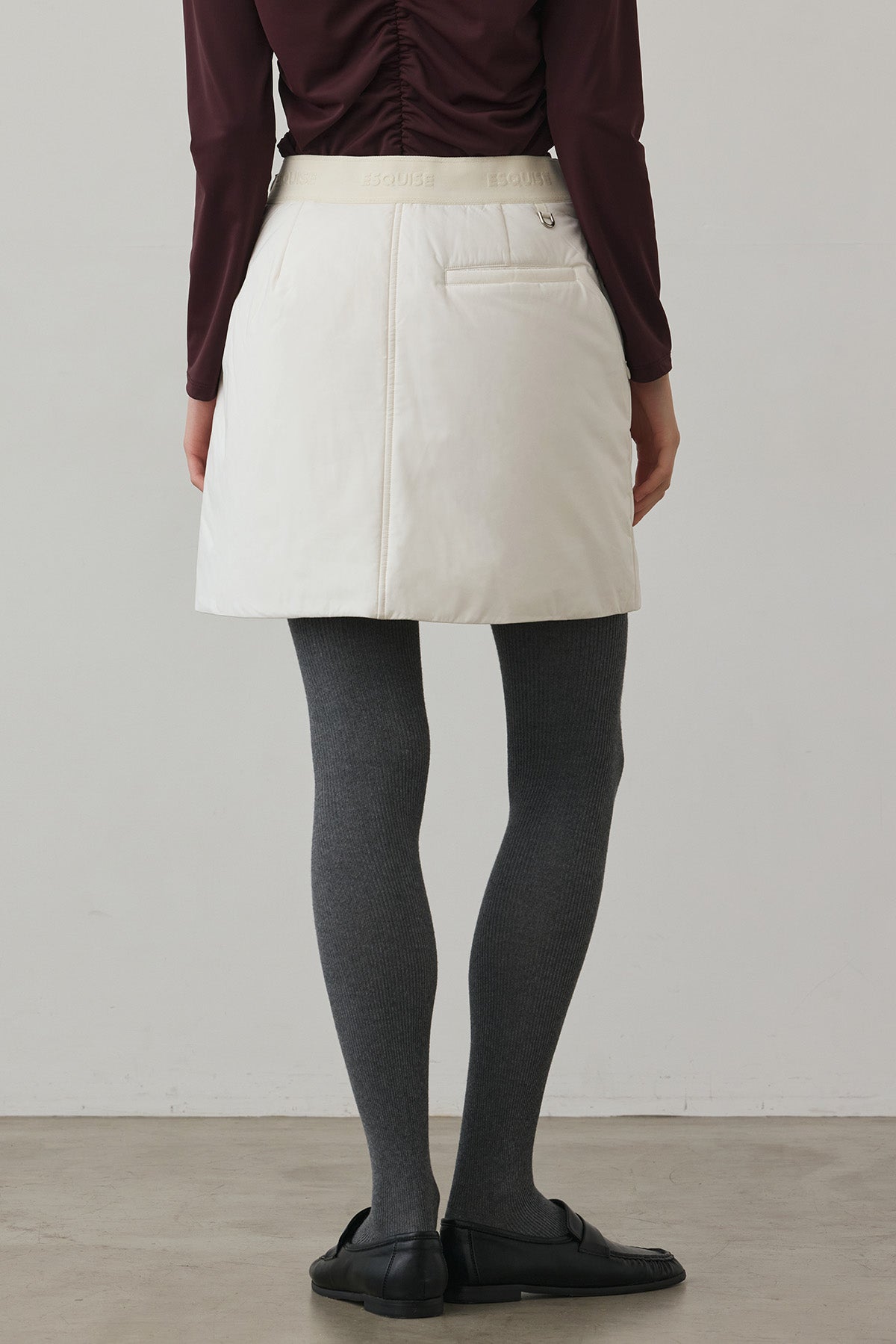 SOFT FEEL WARM SKIRT - White