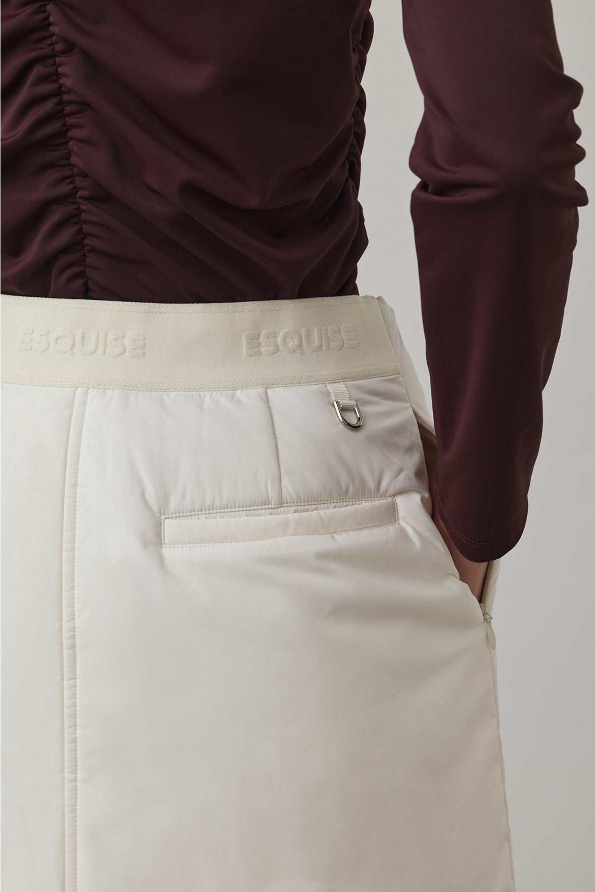 SOFT FEEL WARM SKIRT - White