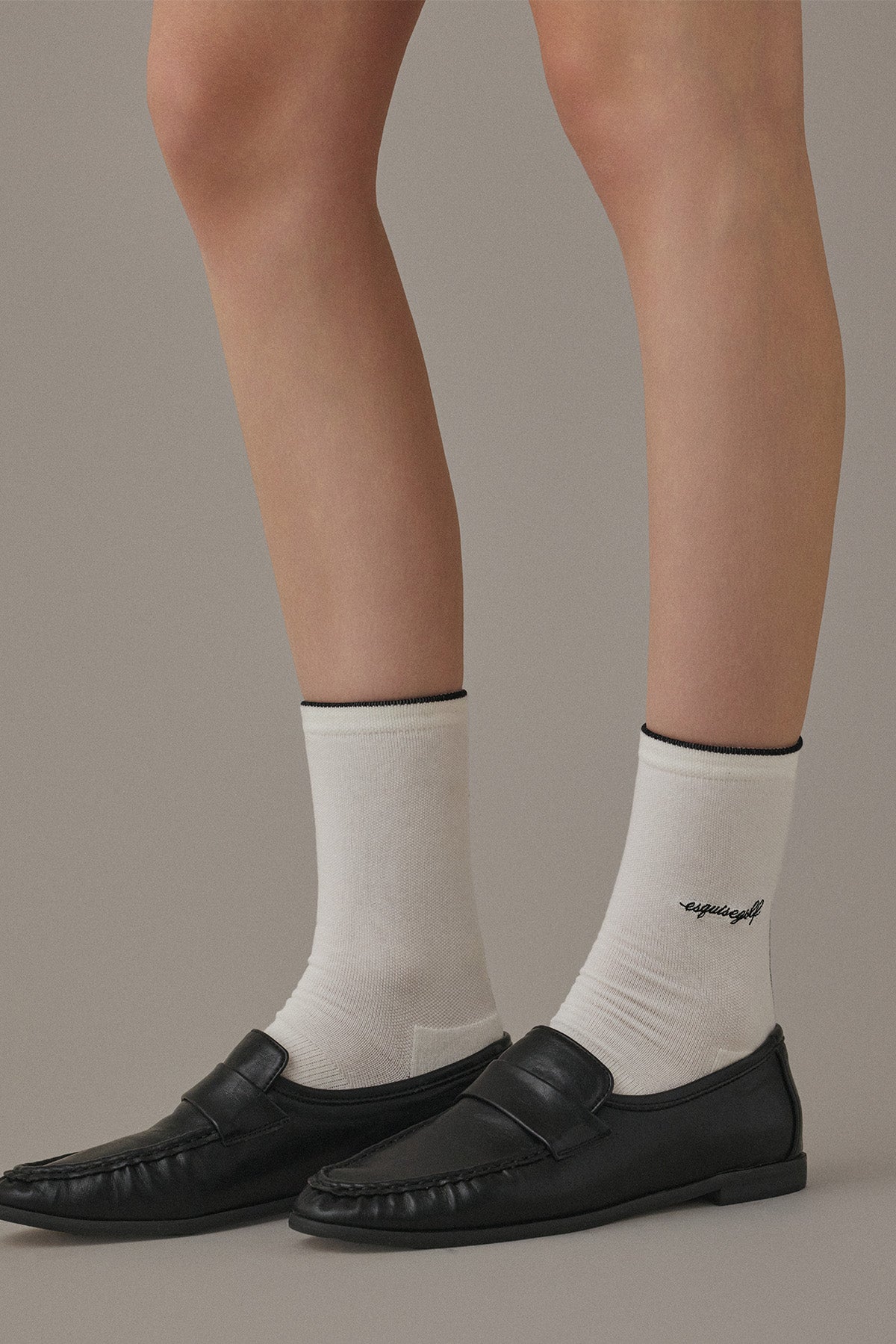 ROW MIDDLE SOCKS - White