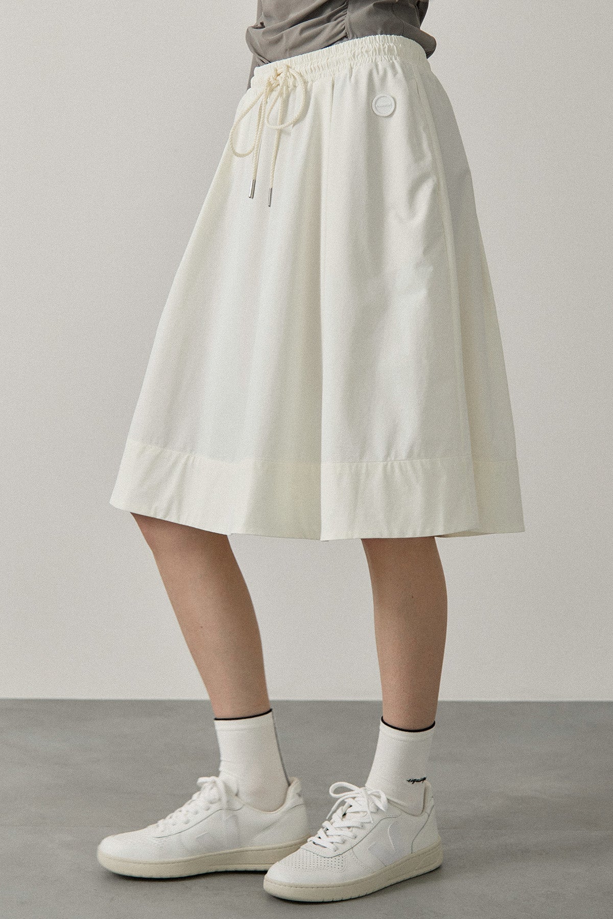 ALTER MIDI SKIRT - White