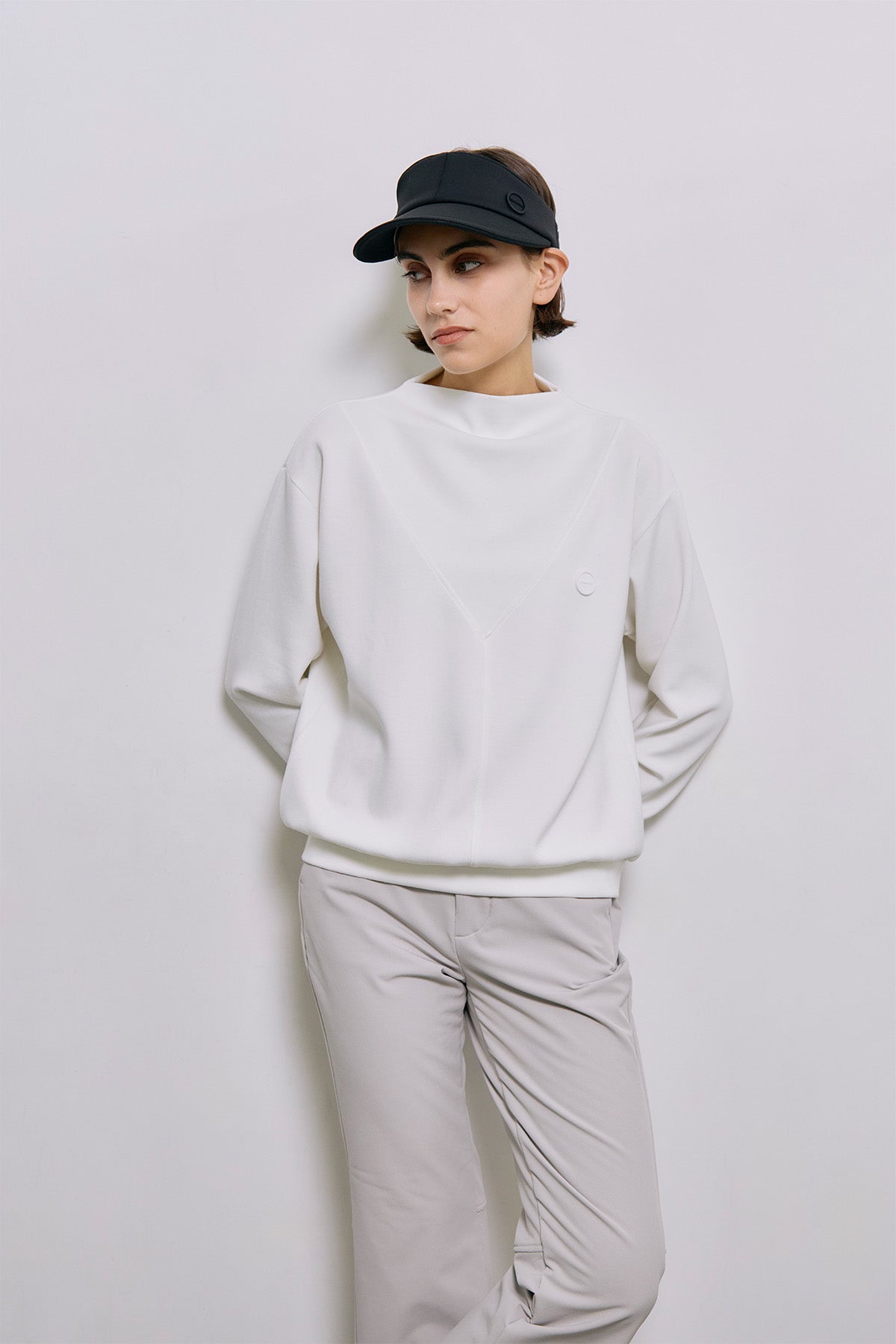 V MOCK TOPS - White