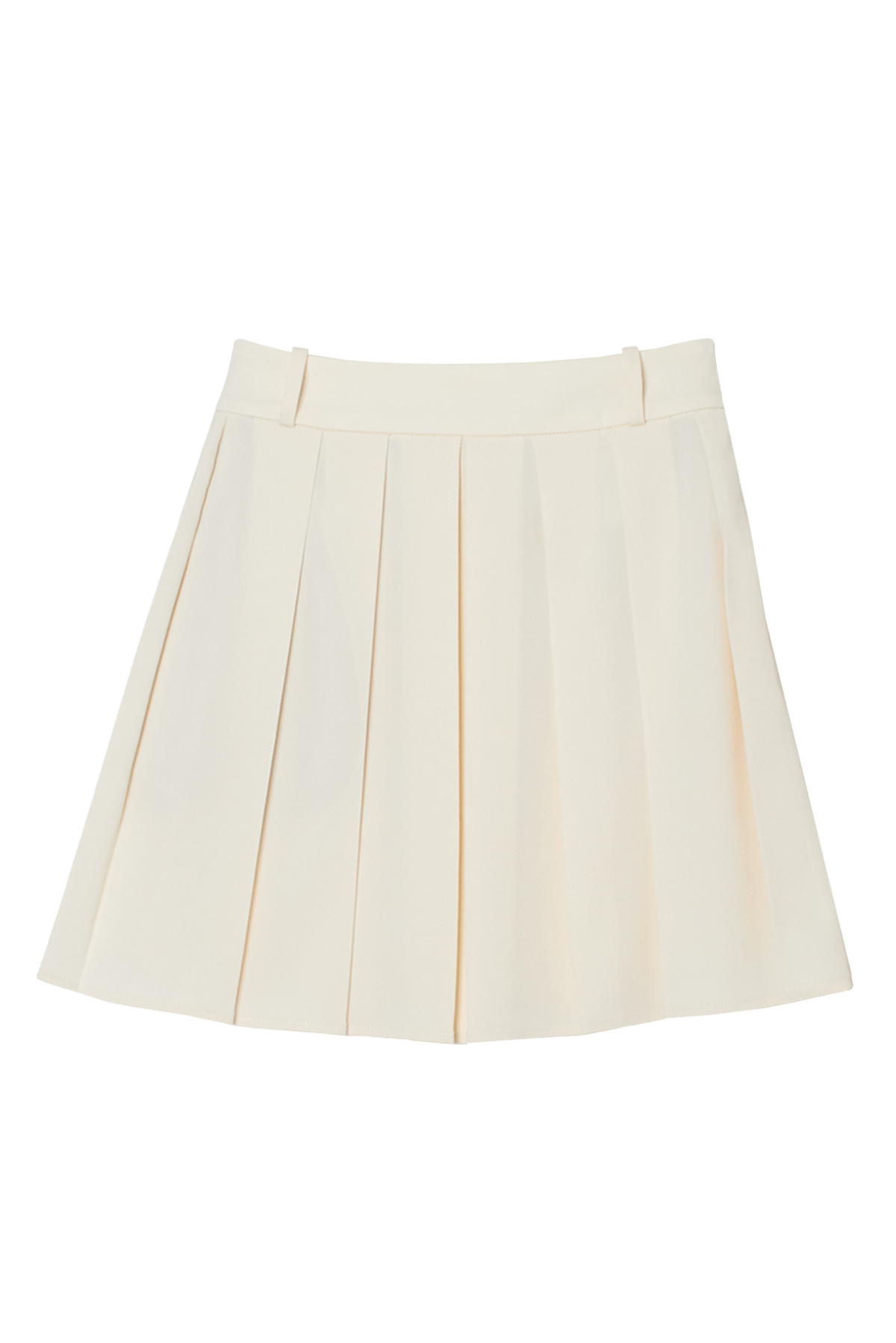 CLASSIC PLEATS SKIRT - Cream