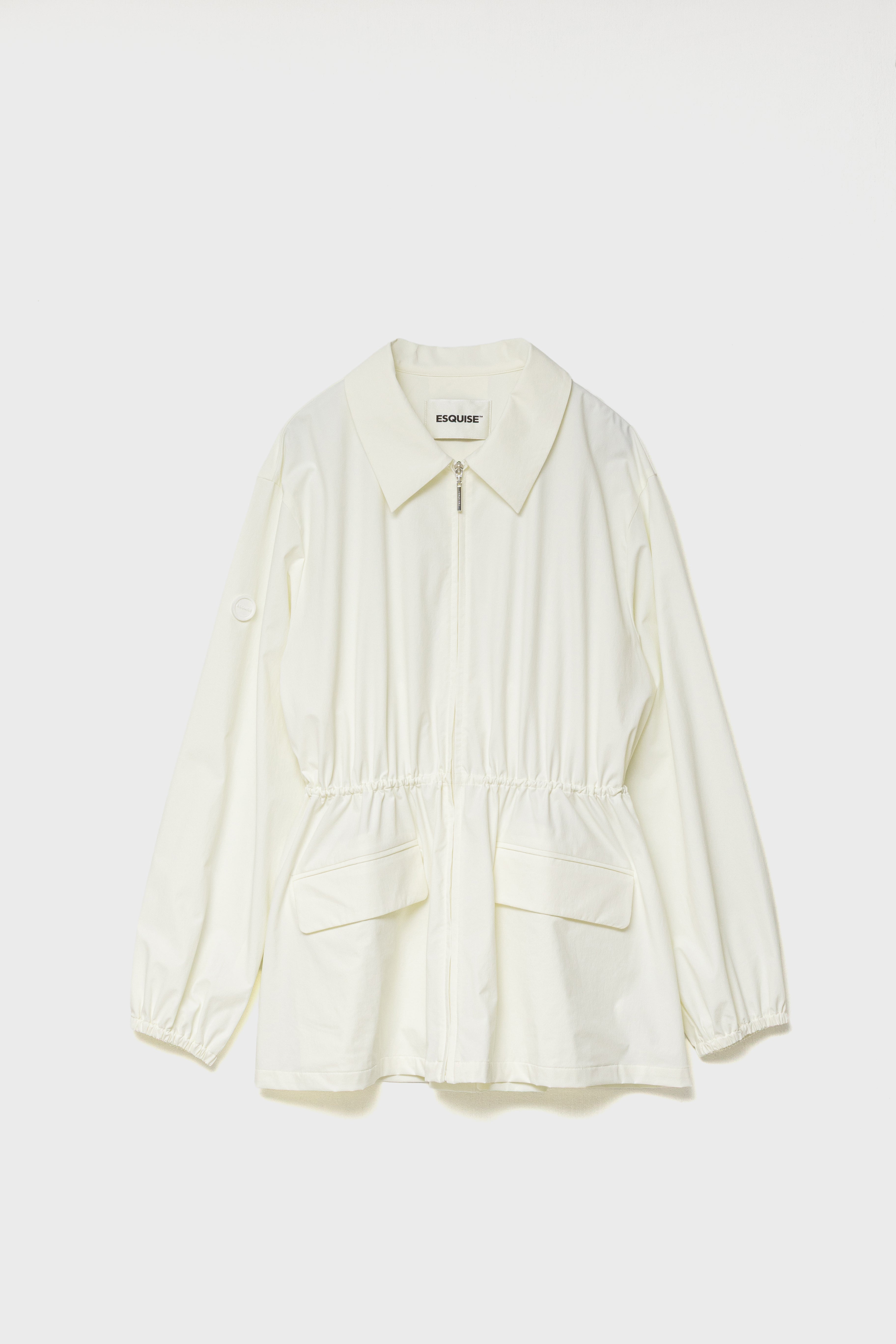 DRAWSTRING LIGHT JACKET - White