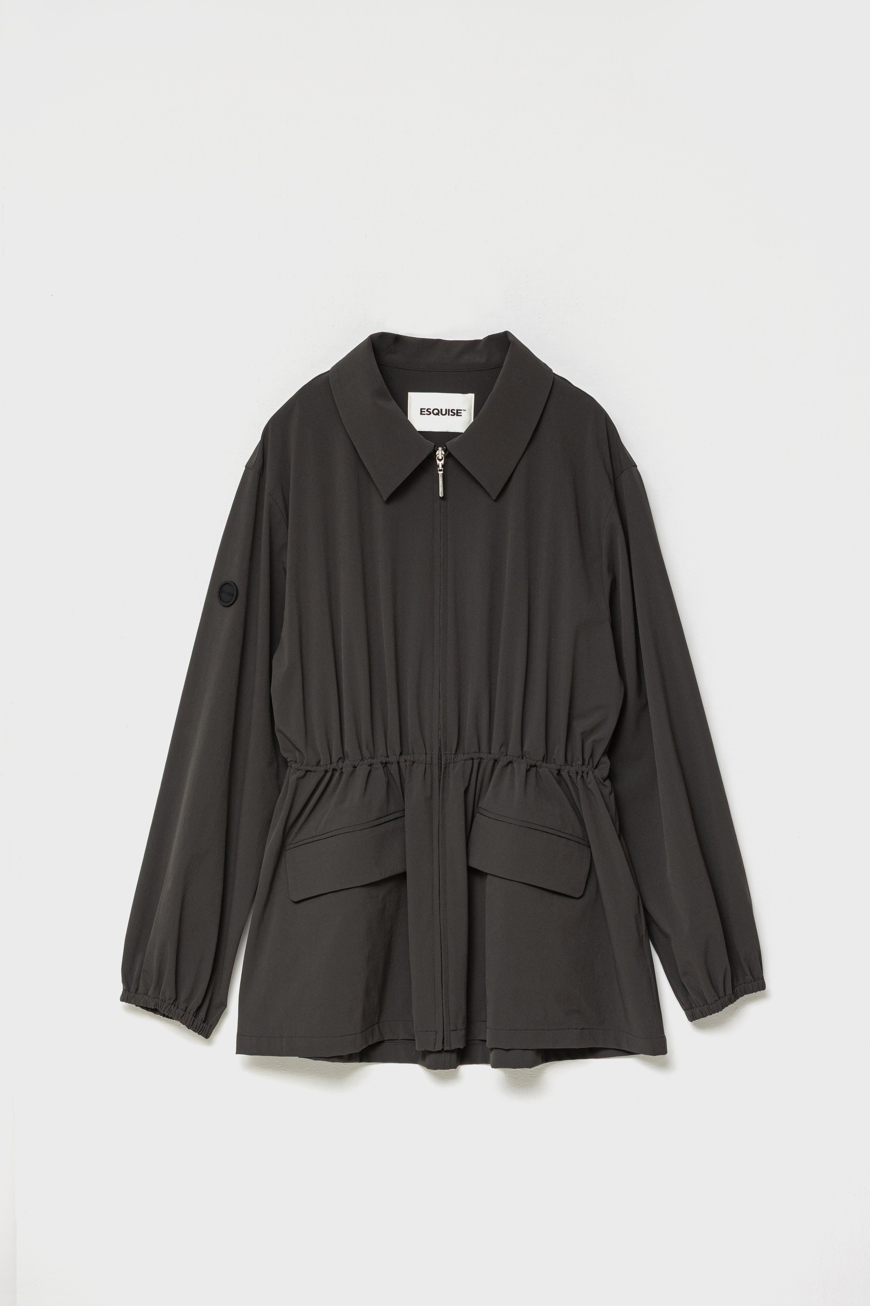 DRAWSTRING LIGHT JACKET - Charcoal