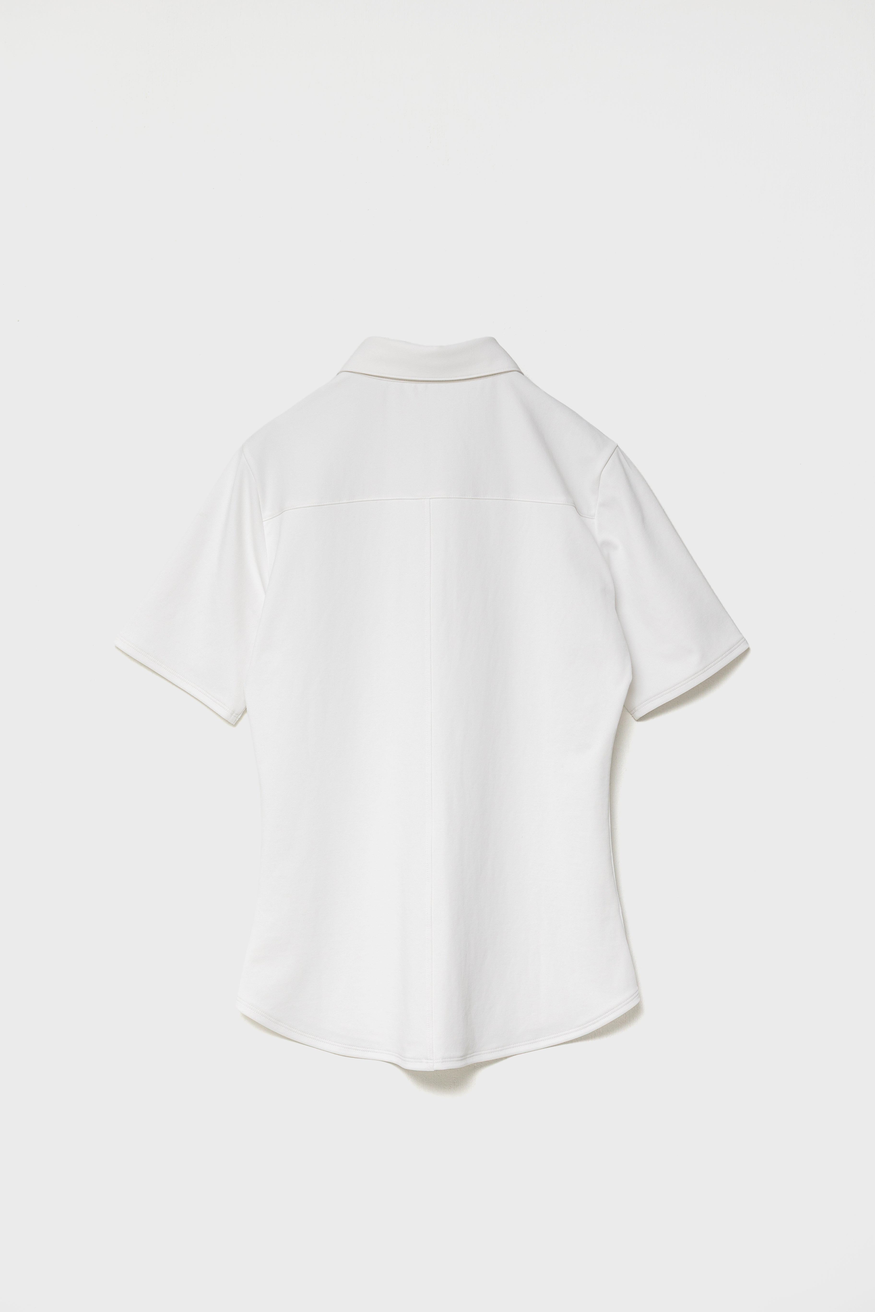AIRY STRETCH POLO - White