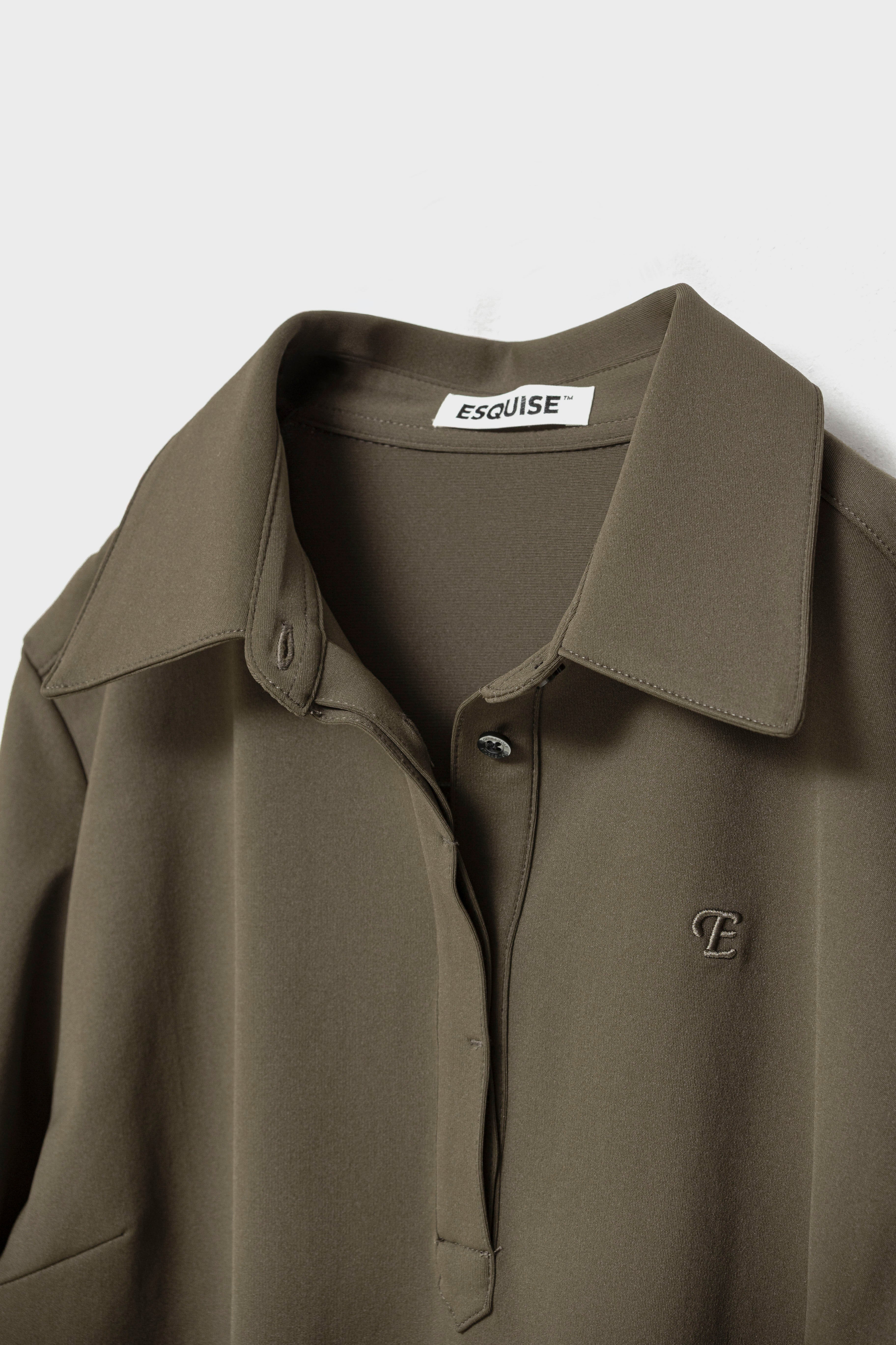 AIRY STRETCH POLO - Khaki