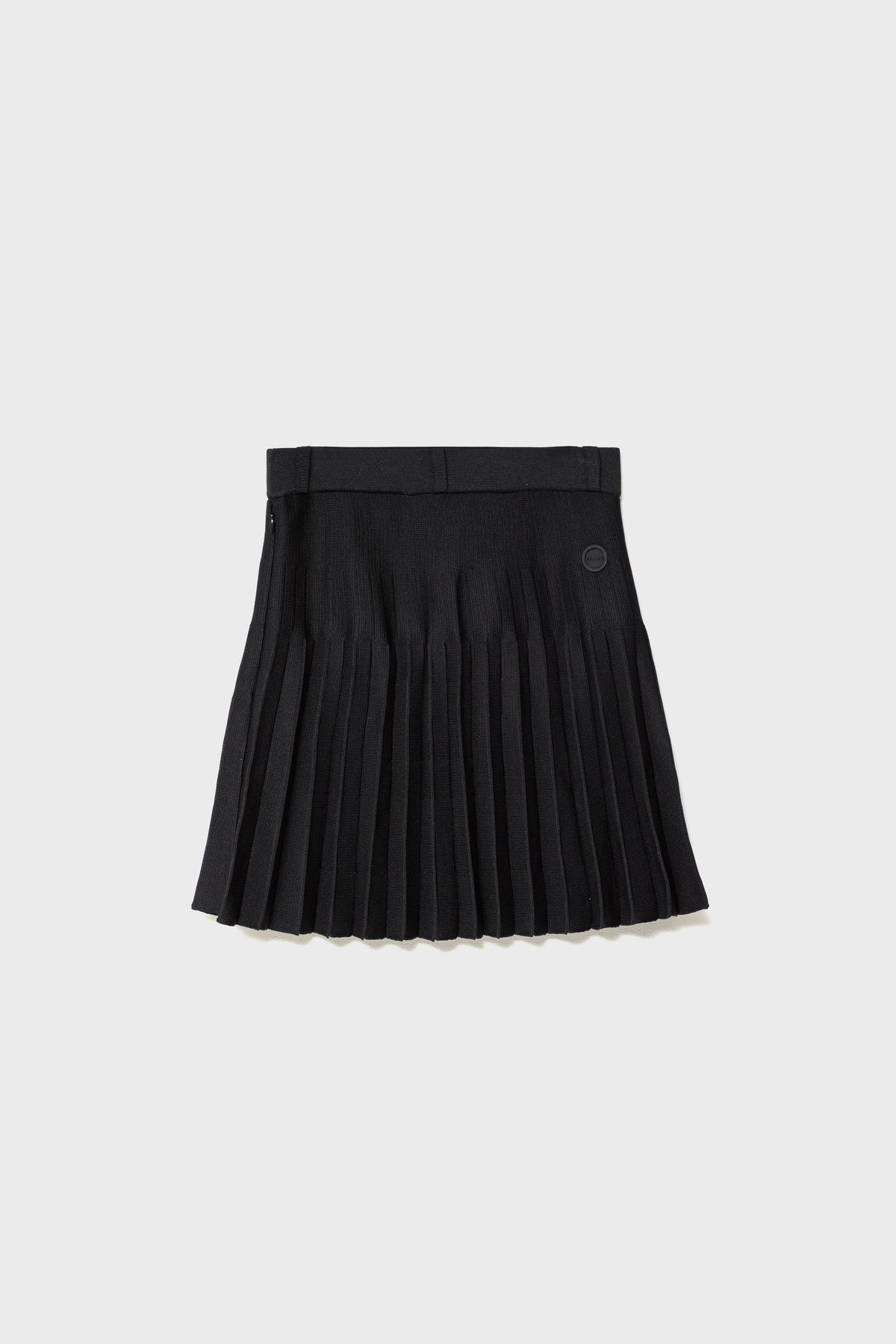 RECYCLED SMOOTH-KNIT PLEATS - Black