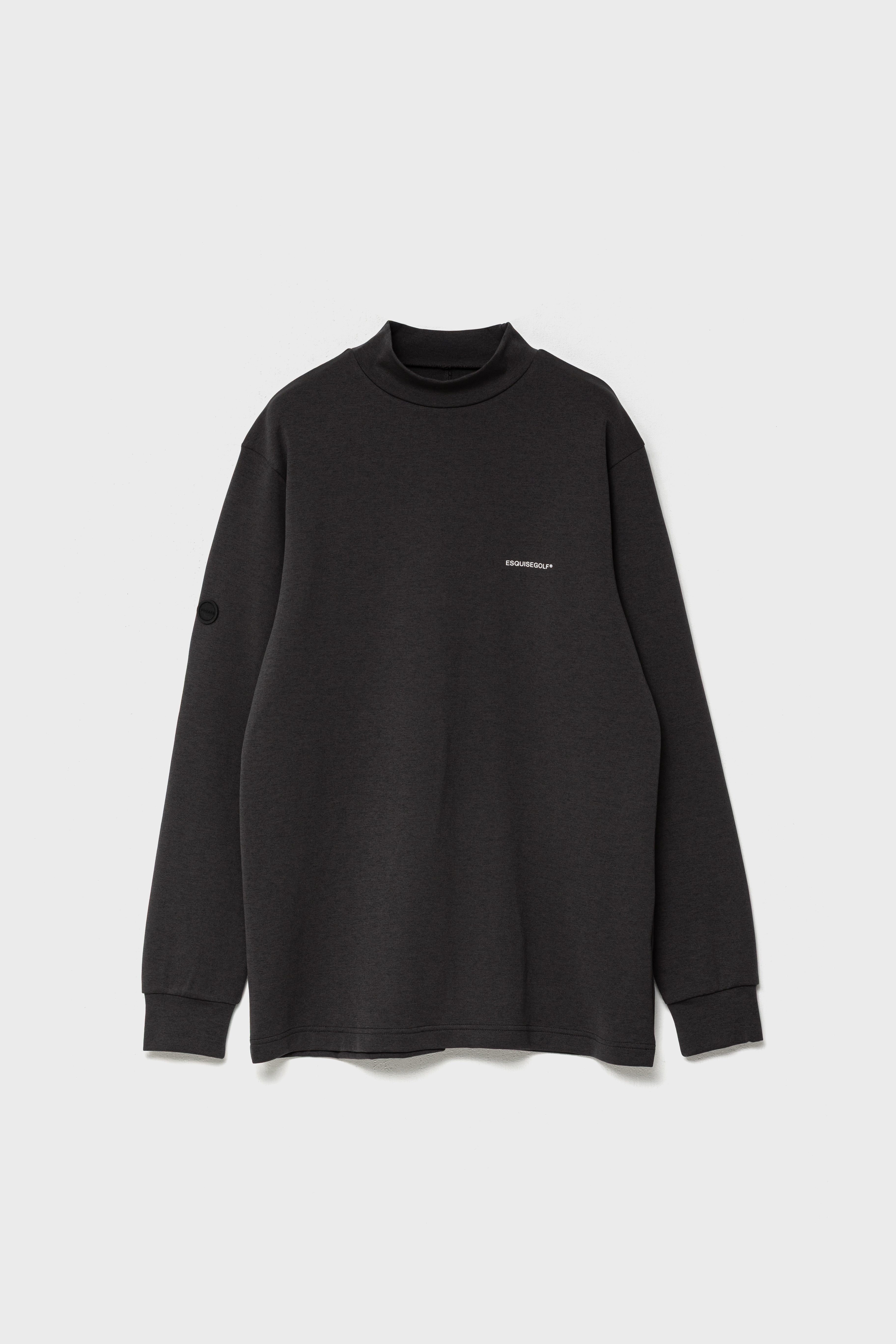 RELAXED STRETCH MOCKNECK - Charcoal