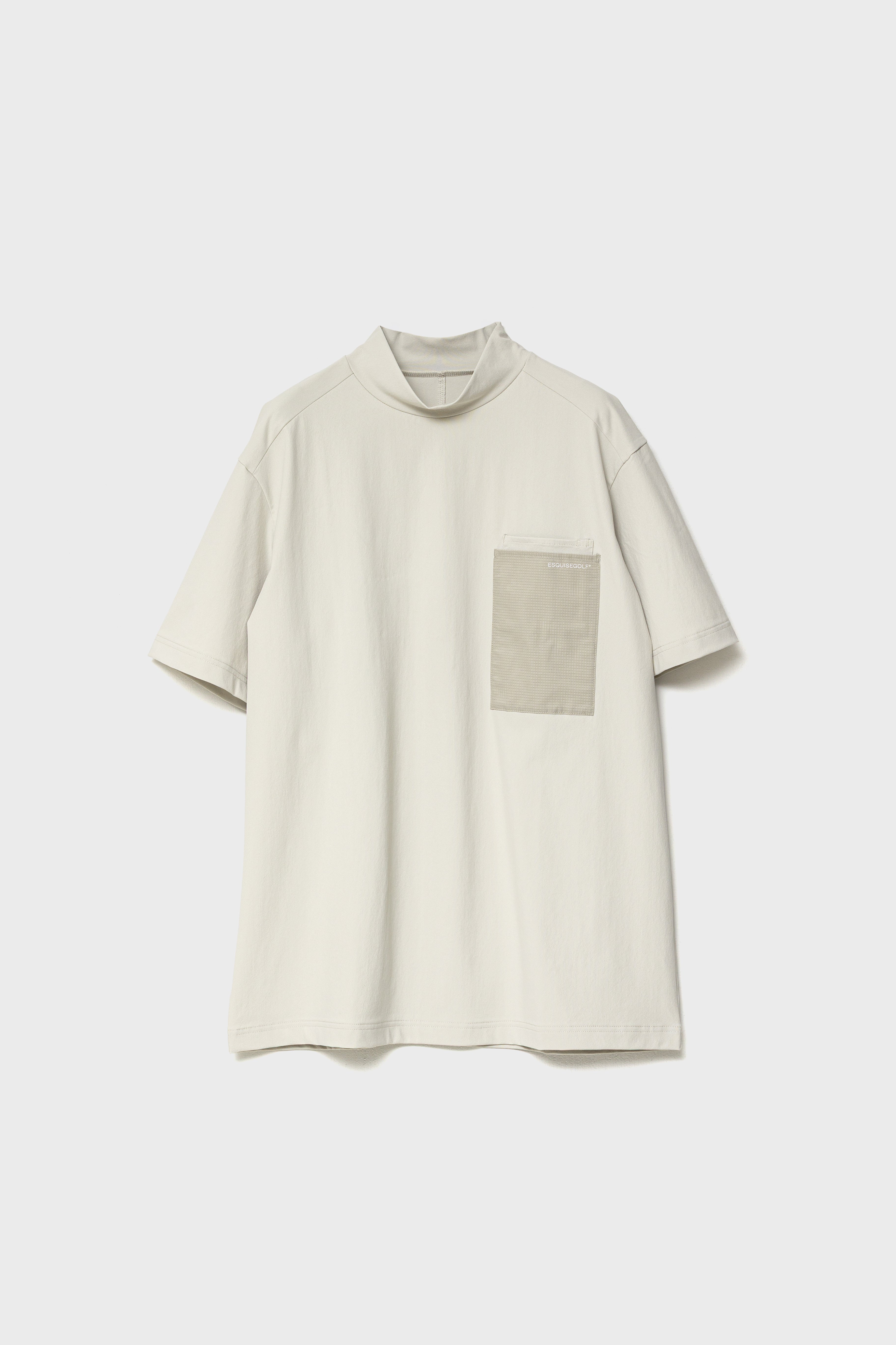 UTILITY POCKET MOCKNECK - Beige
