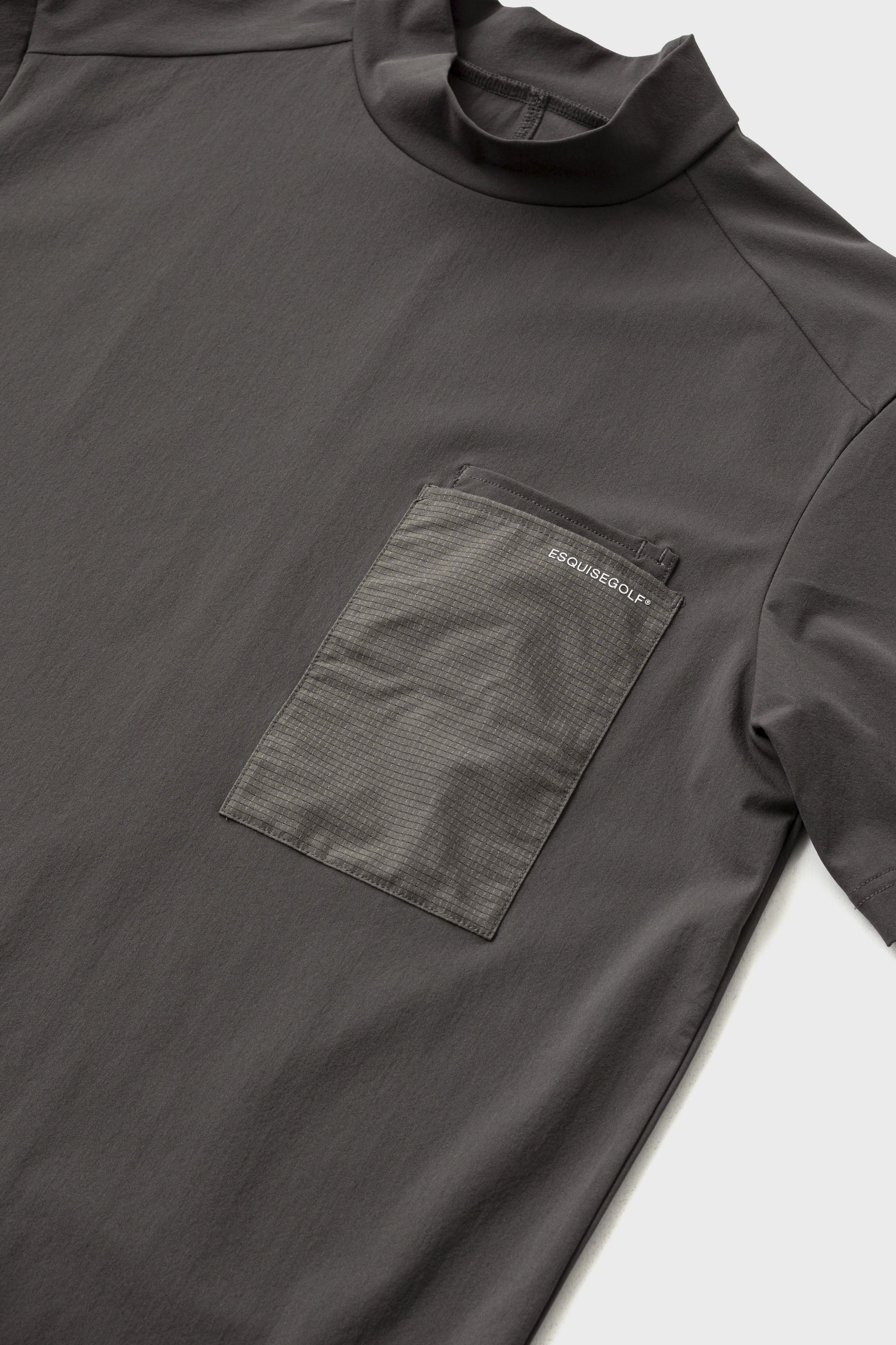 UTILITY POCKET MOCKNECK - Charcoal