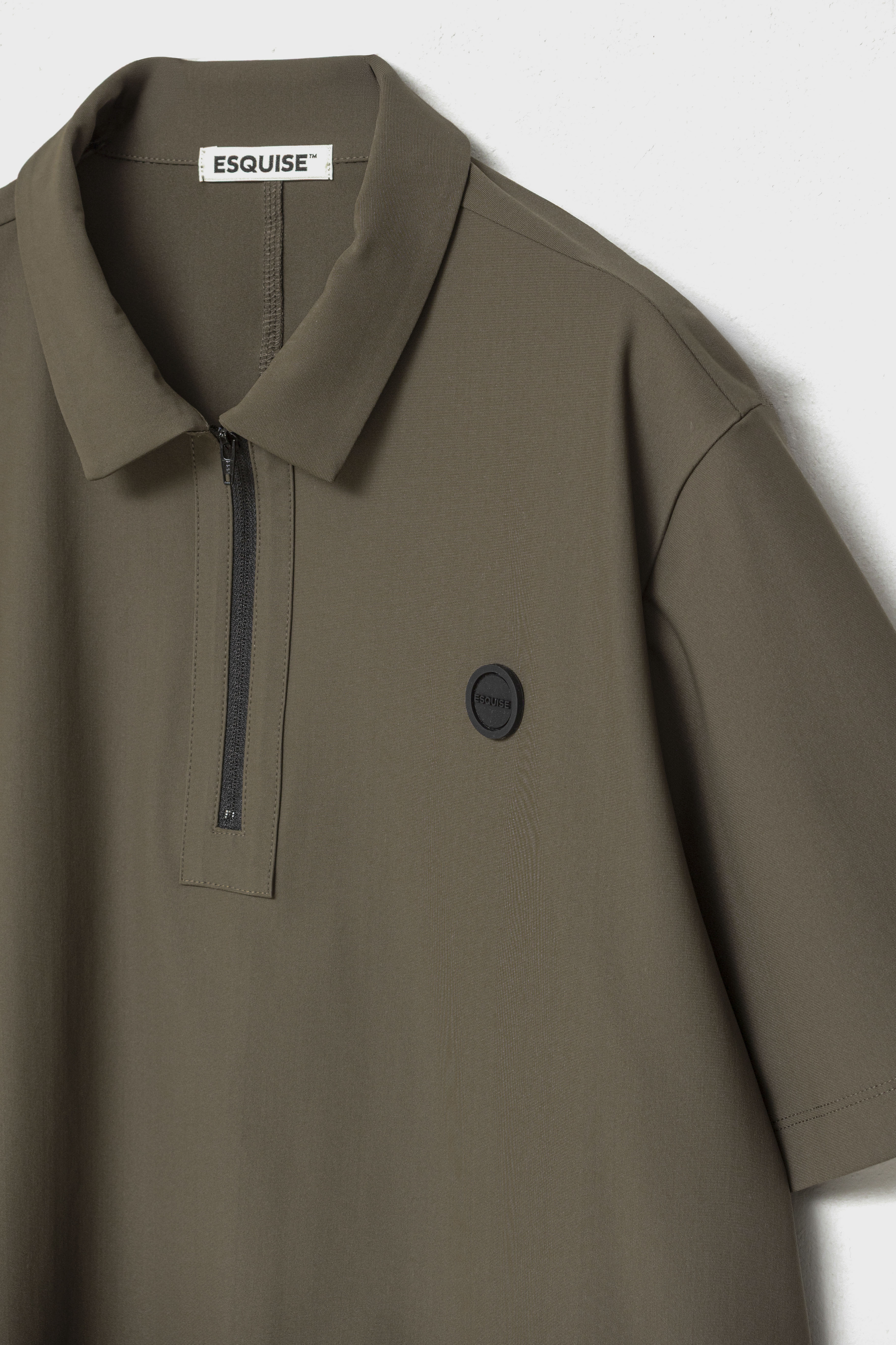 MODERN ZIP POLO FOR HOMME - Khaki