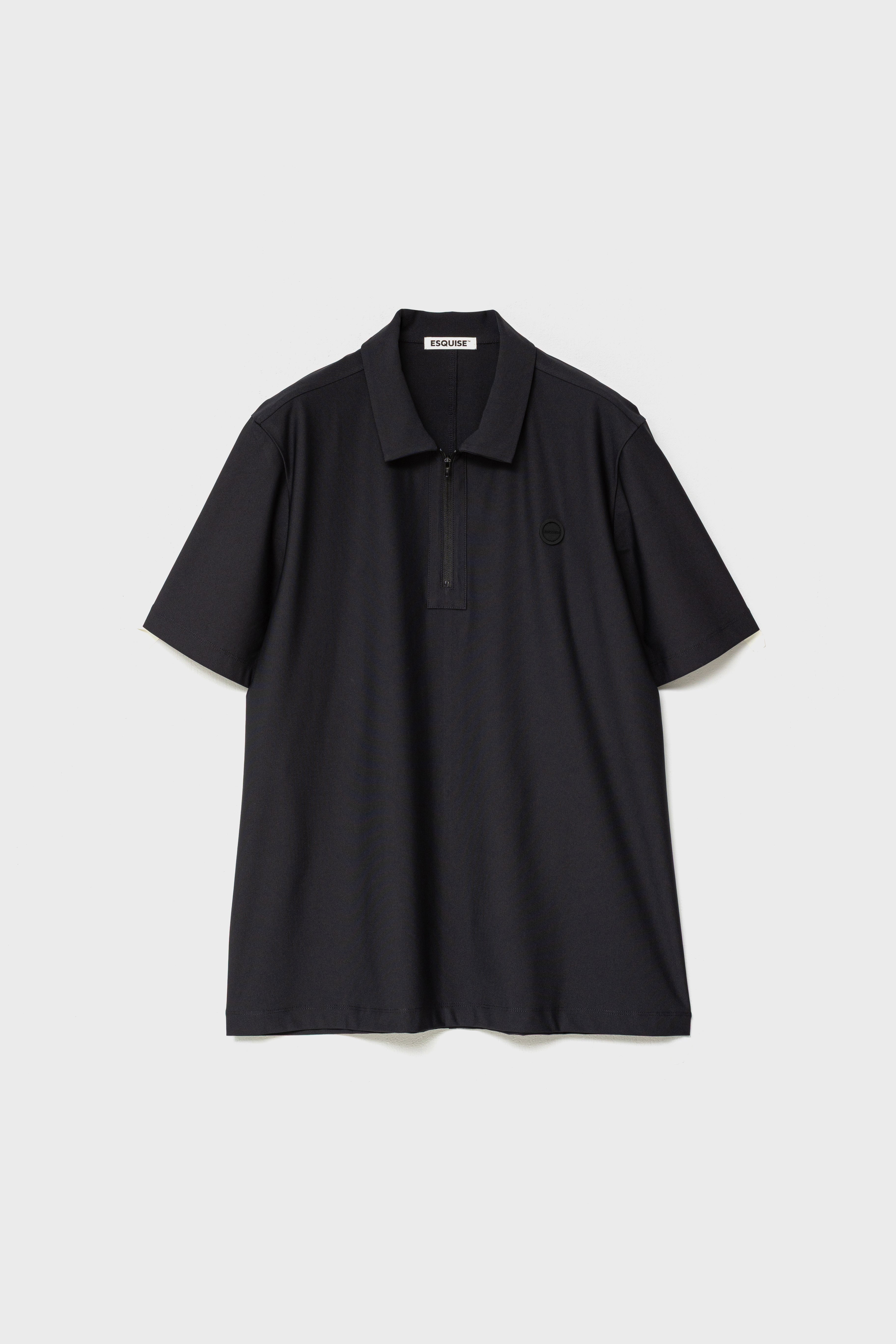 MODERN ZIP POLO FOR HOMME - Black