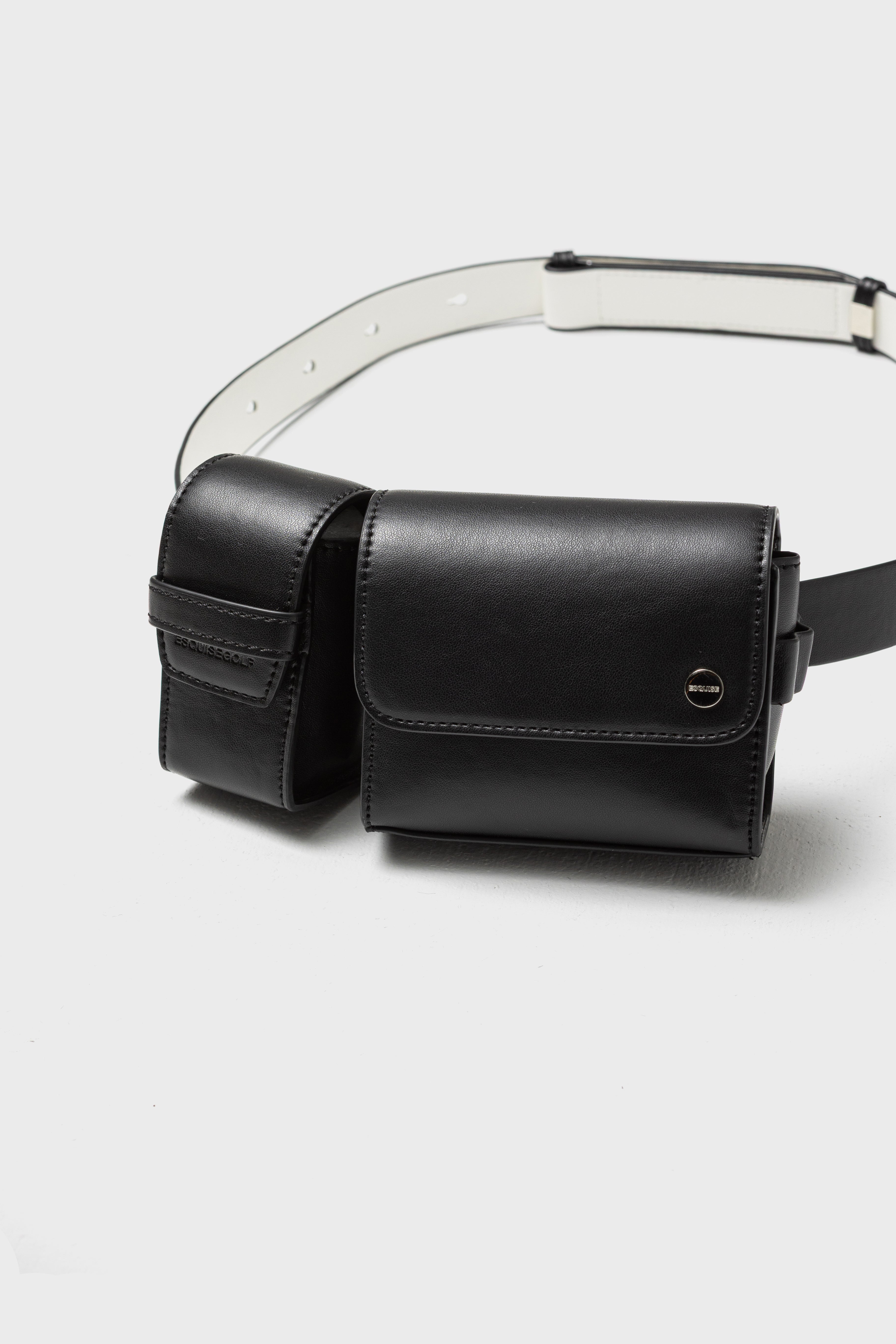 DUO FORMS WAIST BAG - Black