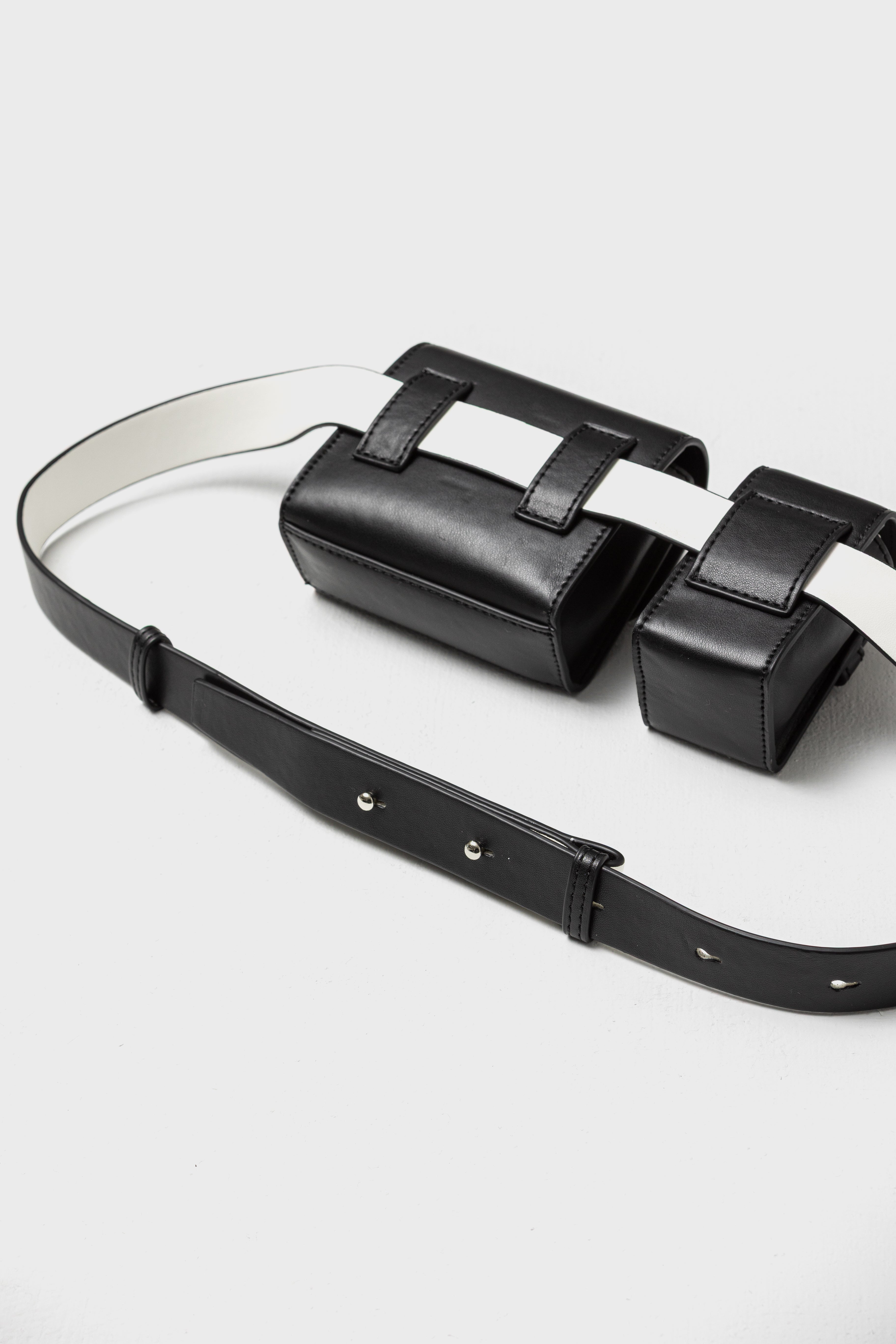 DUO FORMS WAIST BAG - Black