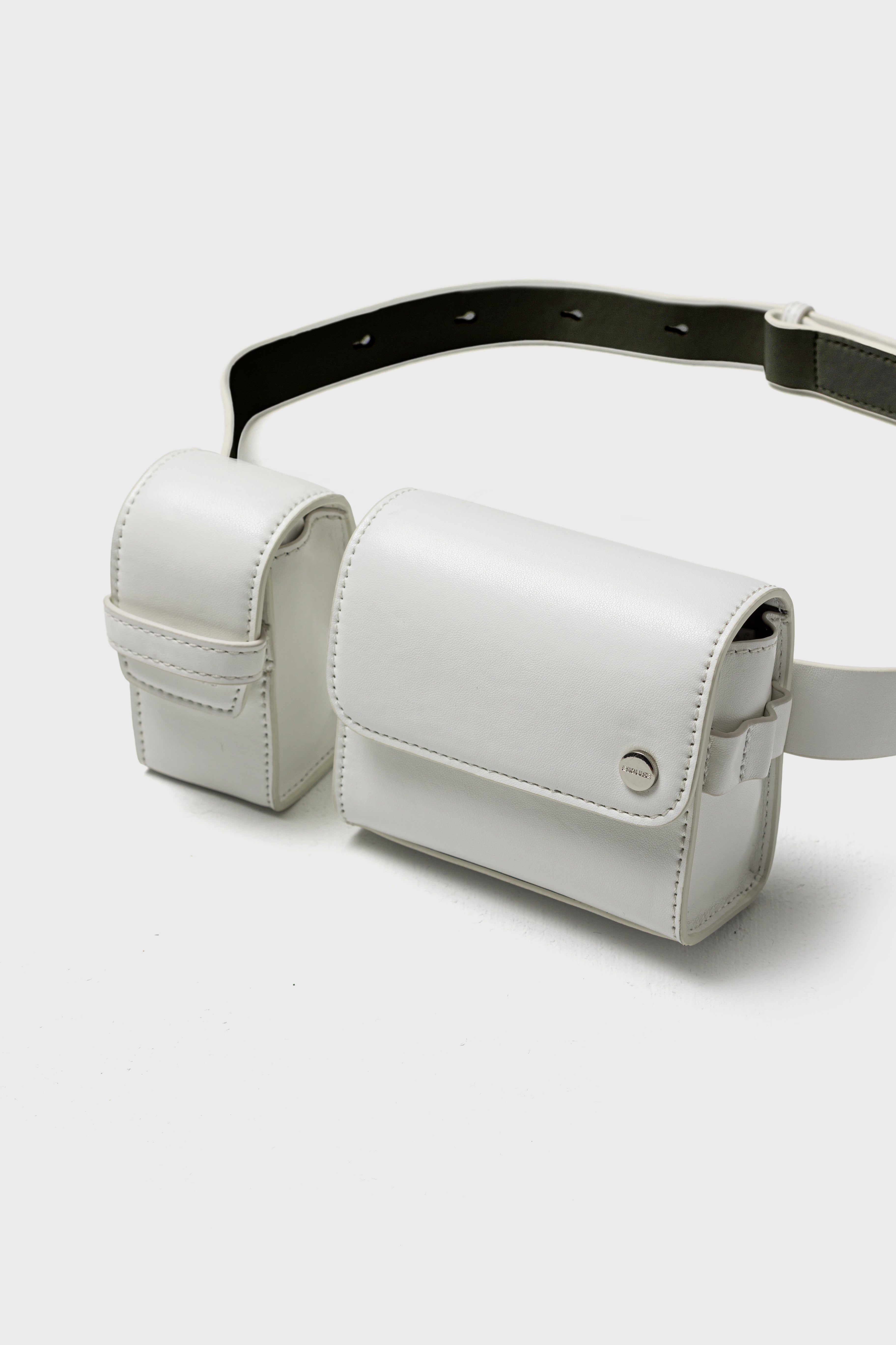 DUO FORMS WAIST BAG - White