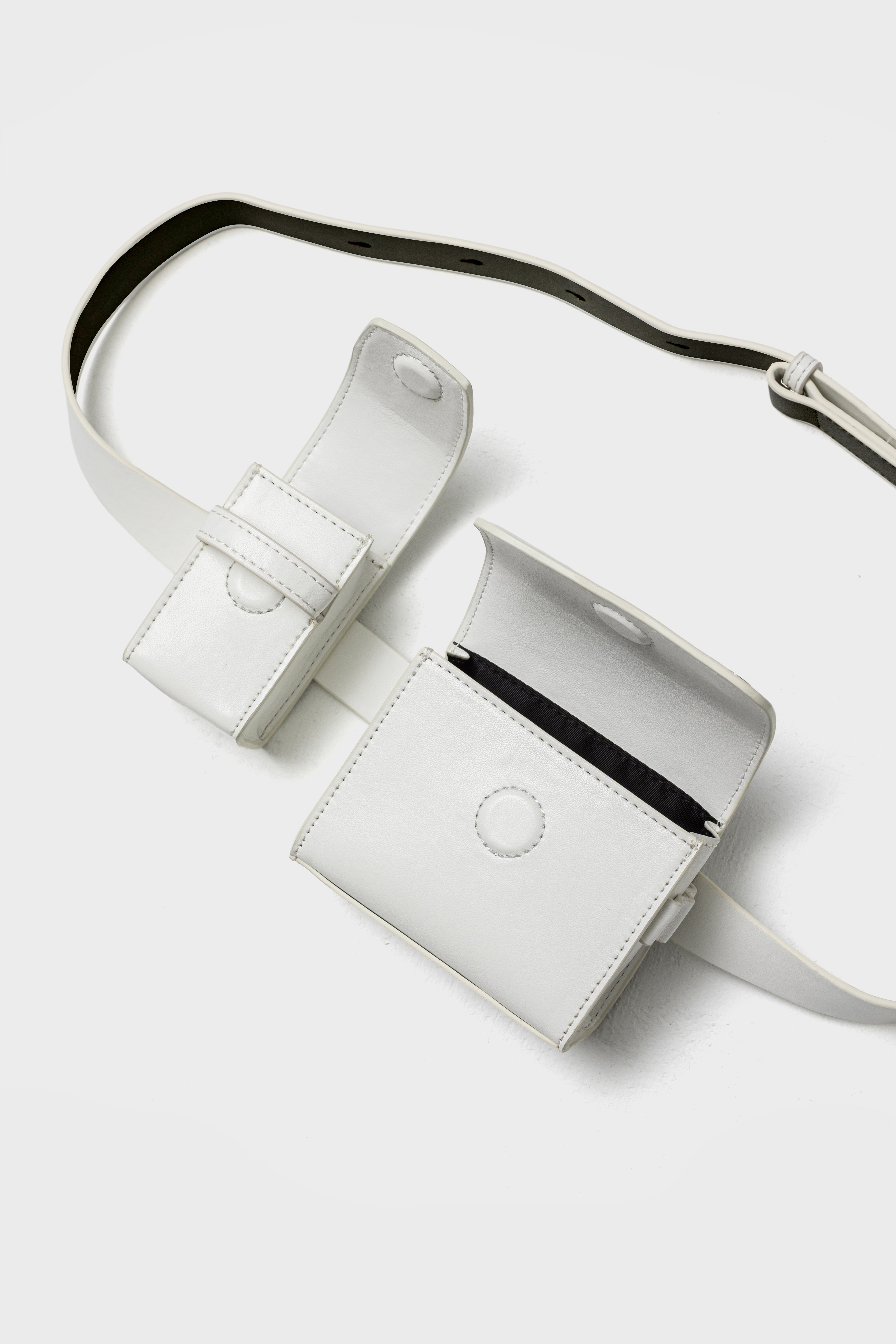 DUO FORMS WAIST BAG - White