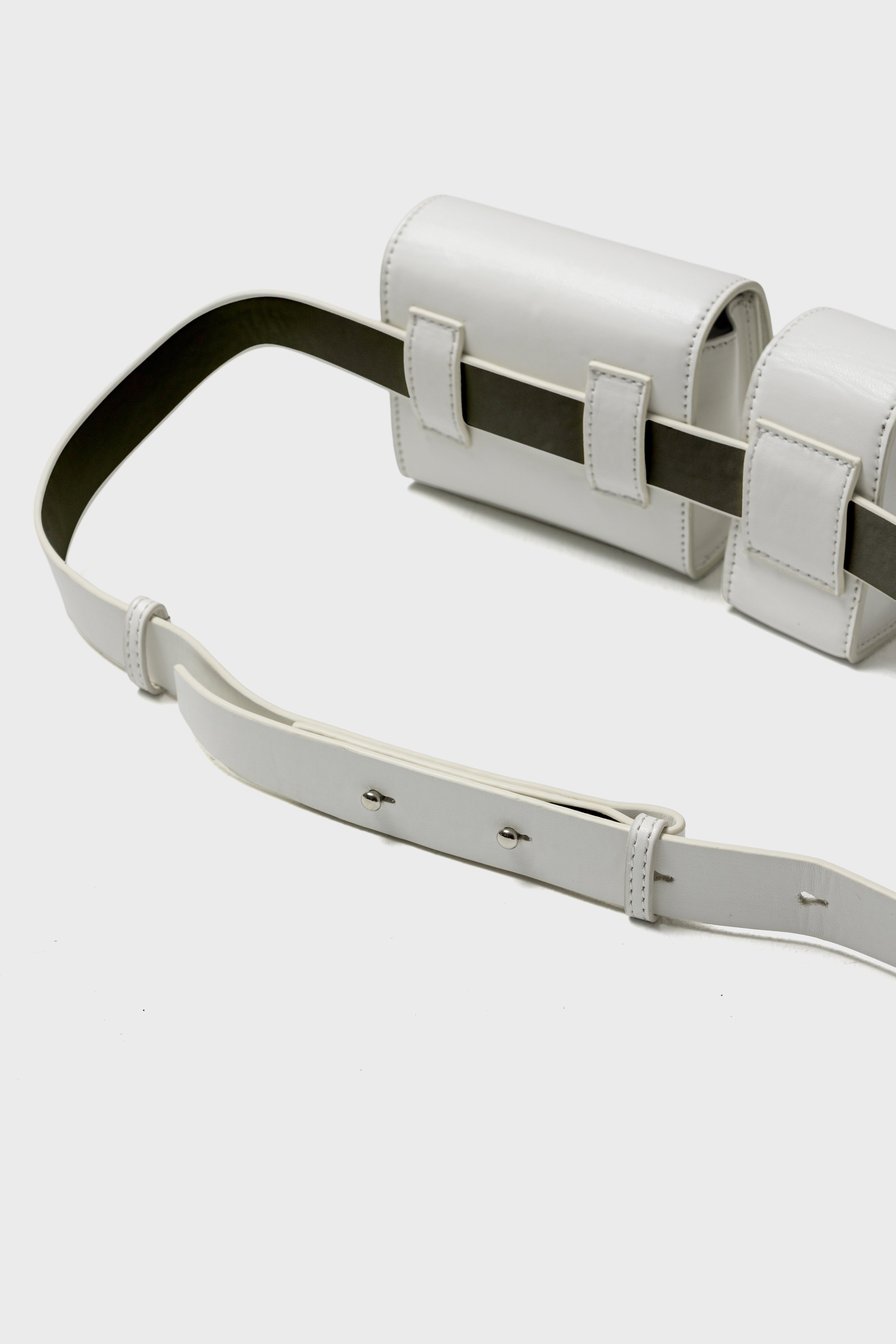 DUO FORMS WAIST BAG - White