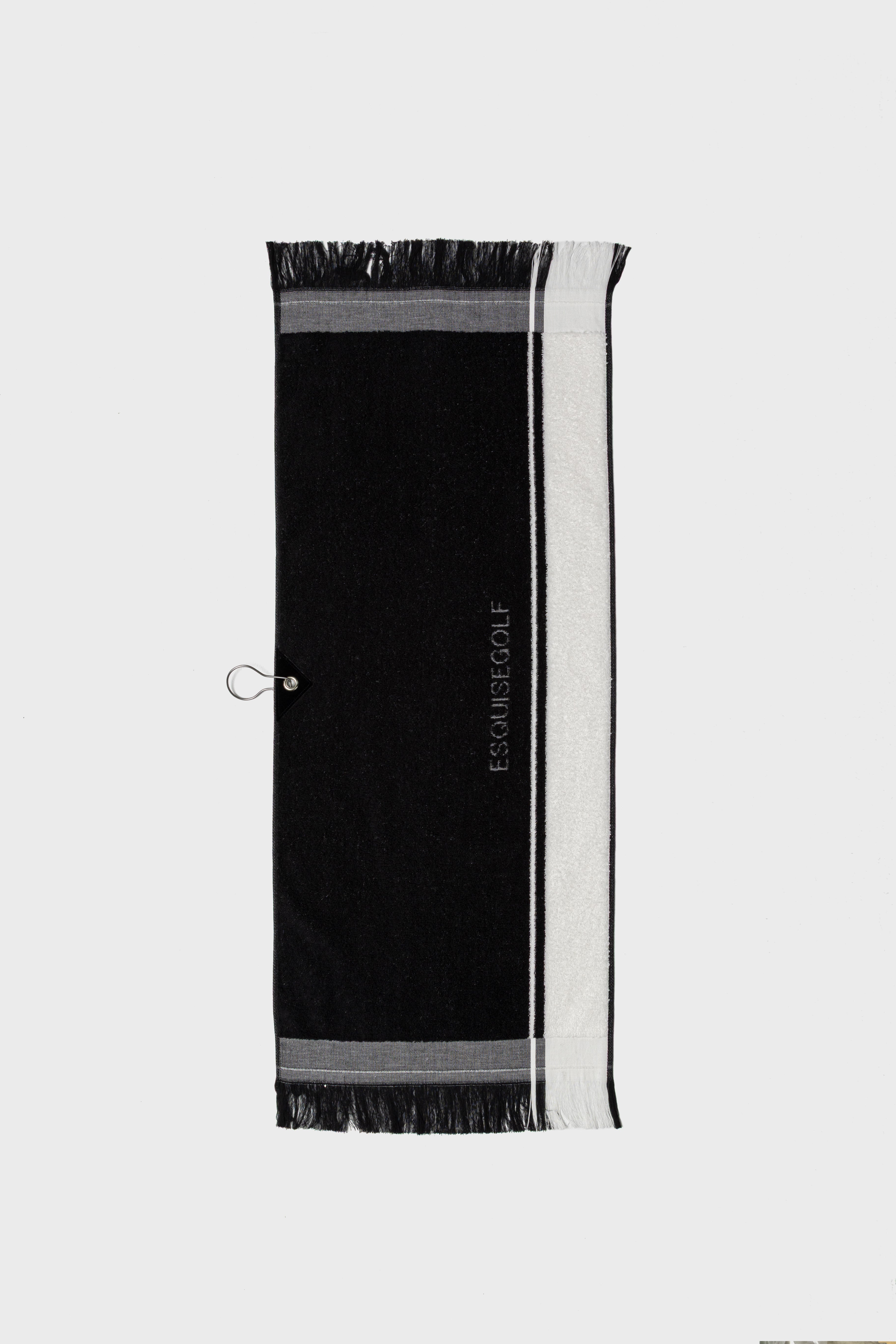 BICOLOR TOWEL - Black x White