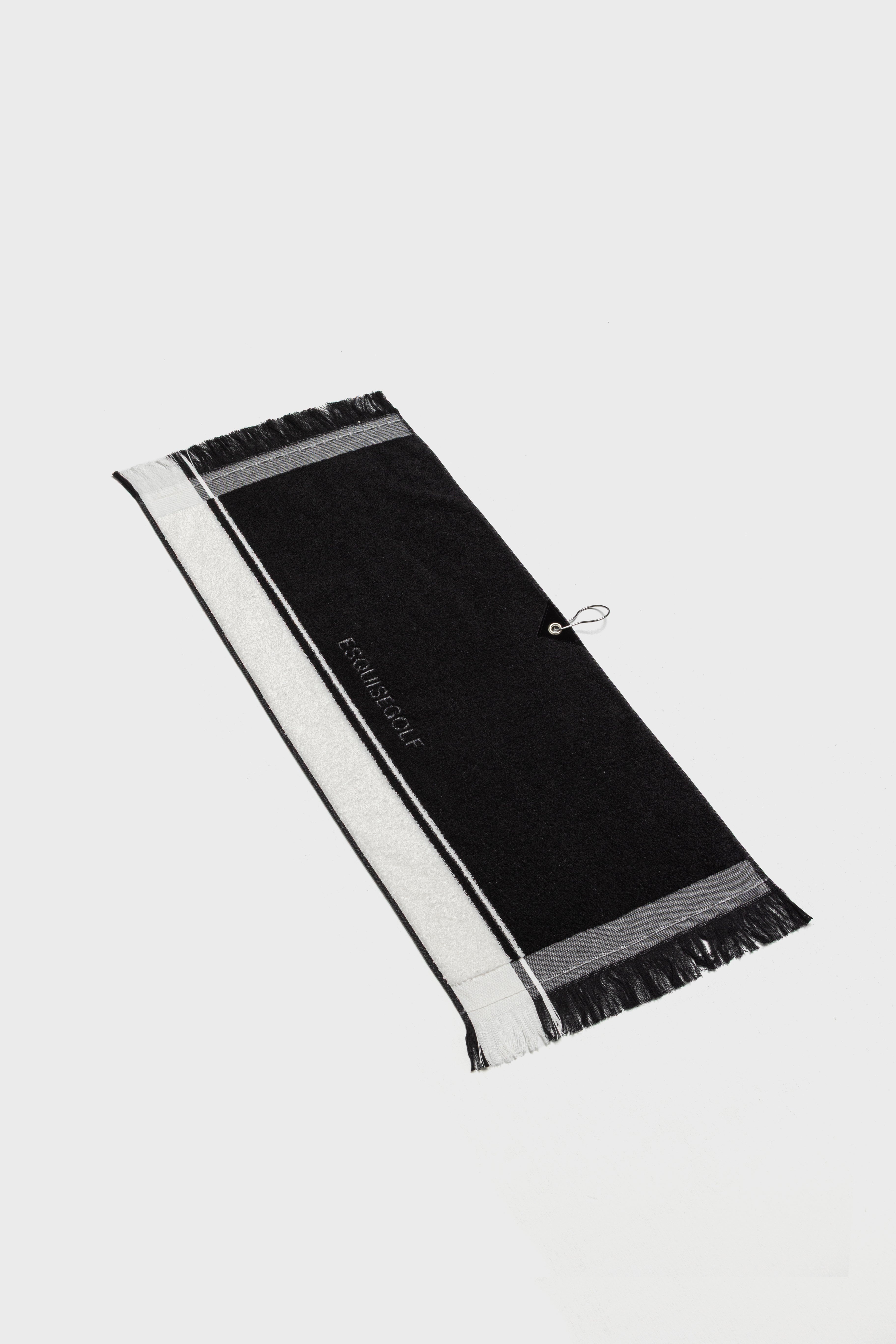 BICOLOR TOWEL - Black x White