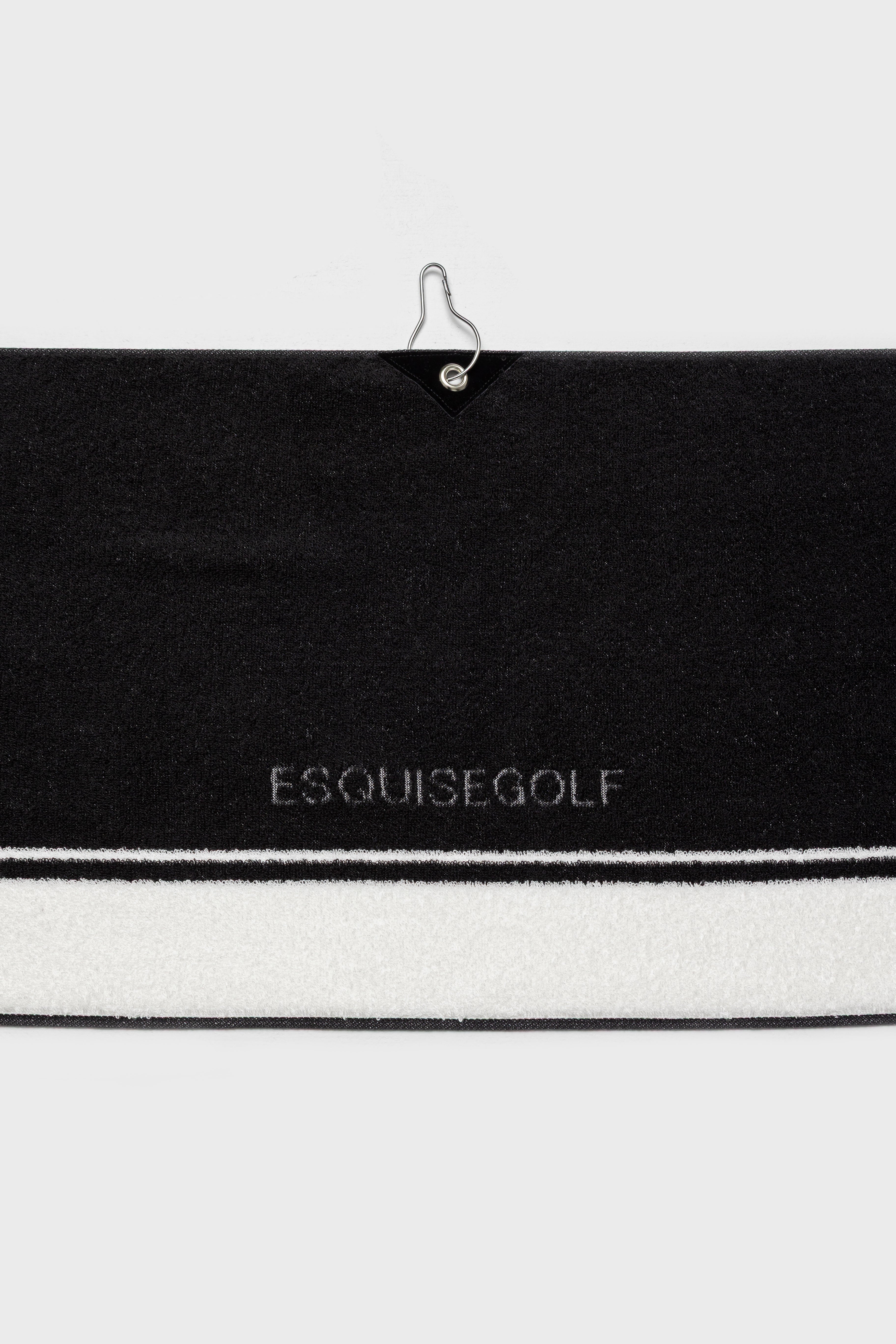 BICOLOR TOWEL - Black x White