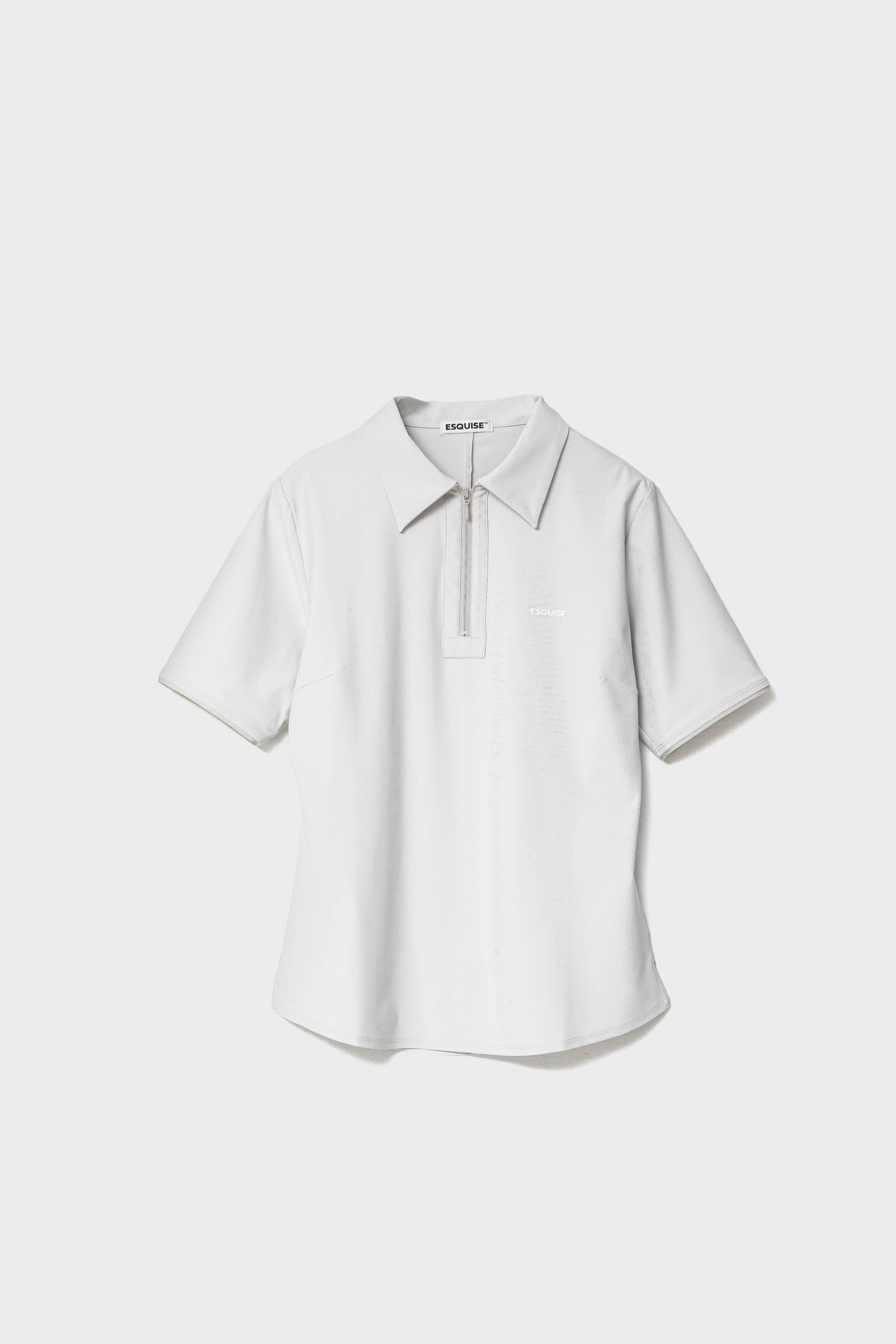 MODERN ZIP POLO - Clay
