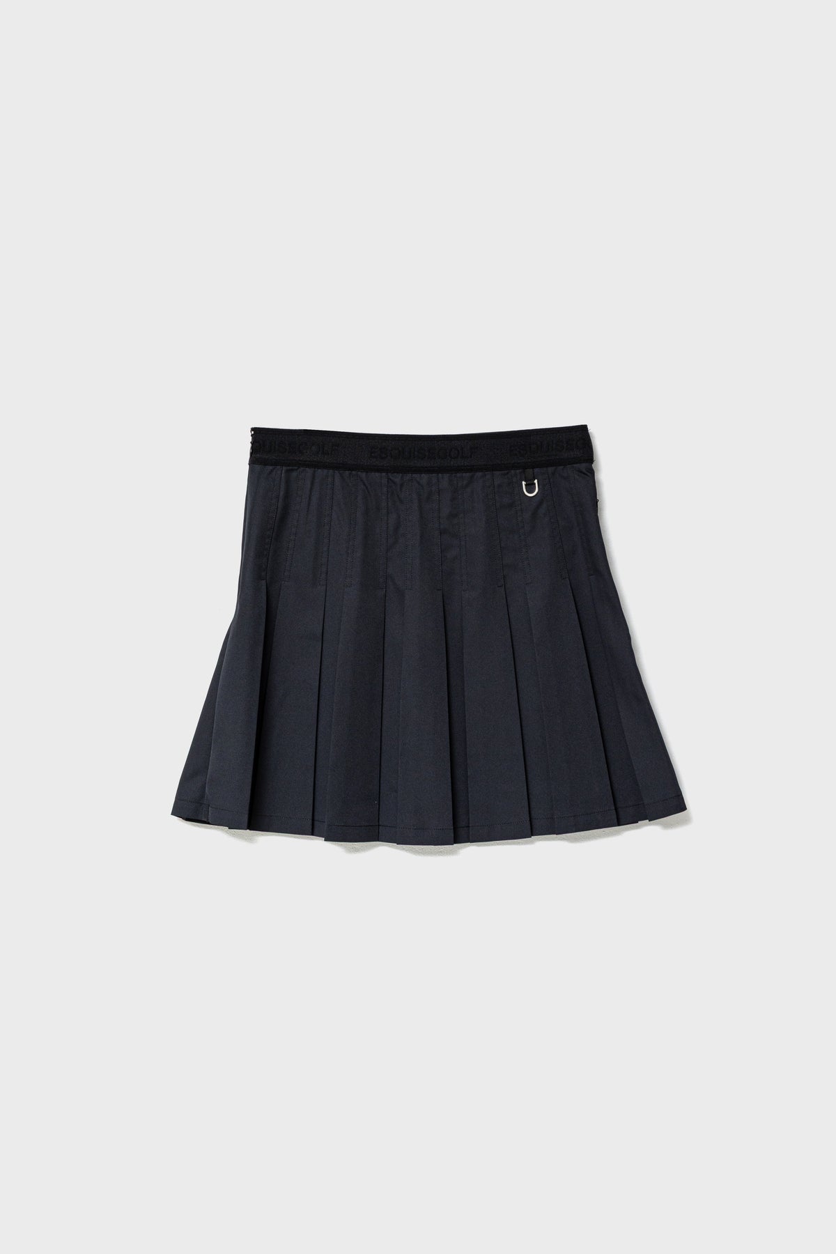 FLOWING PLEATS SKIRT - Black