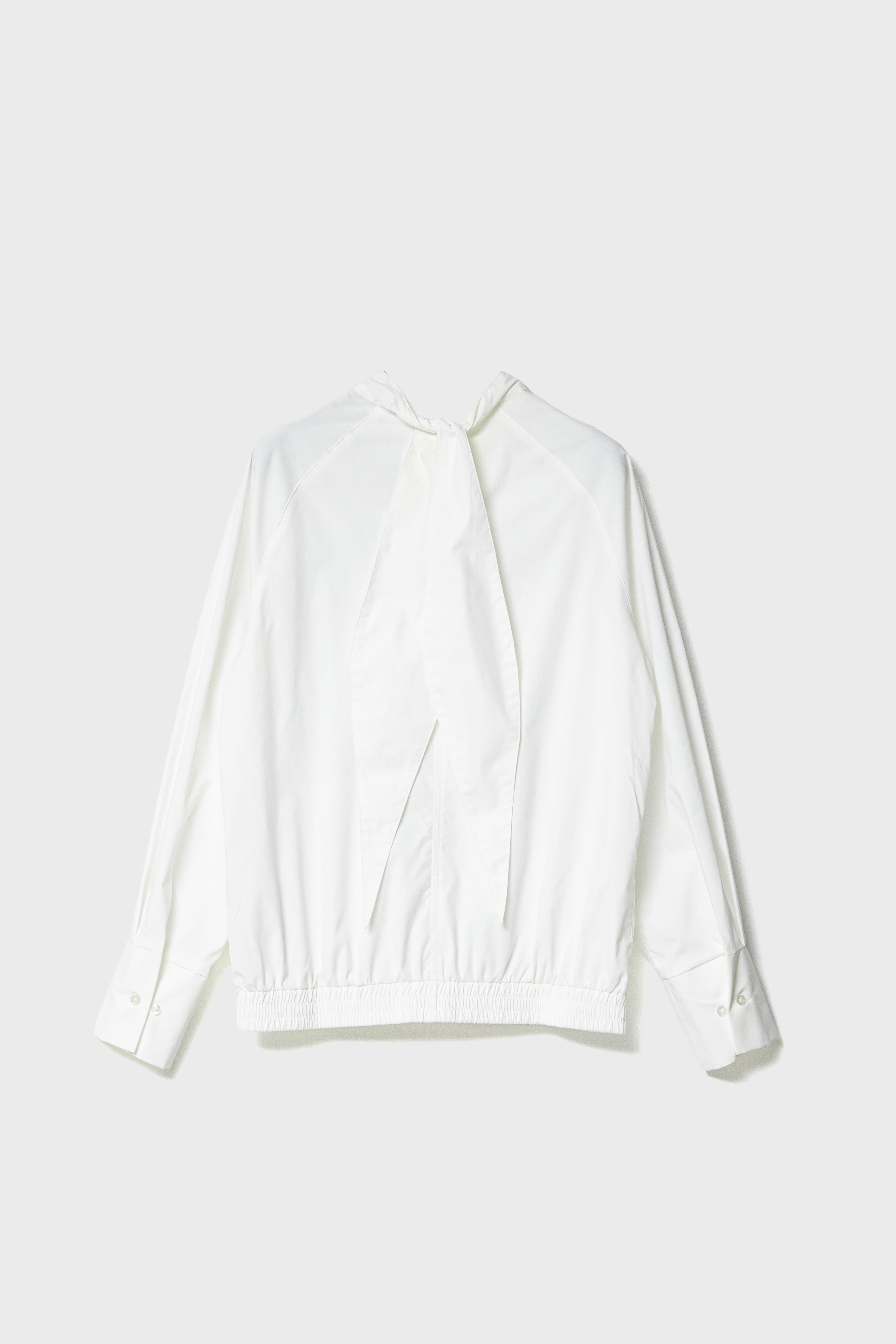 TIE DESIGN SHIRT TOP - White