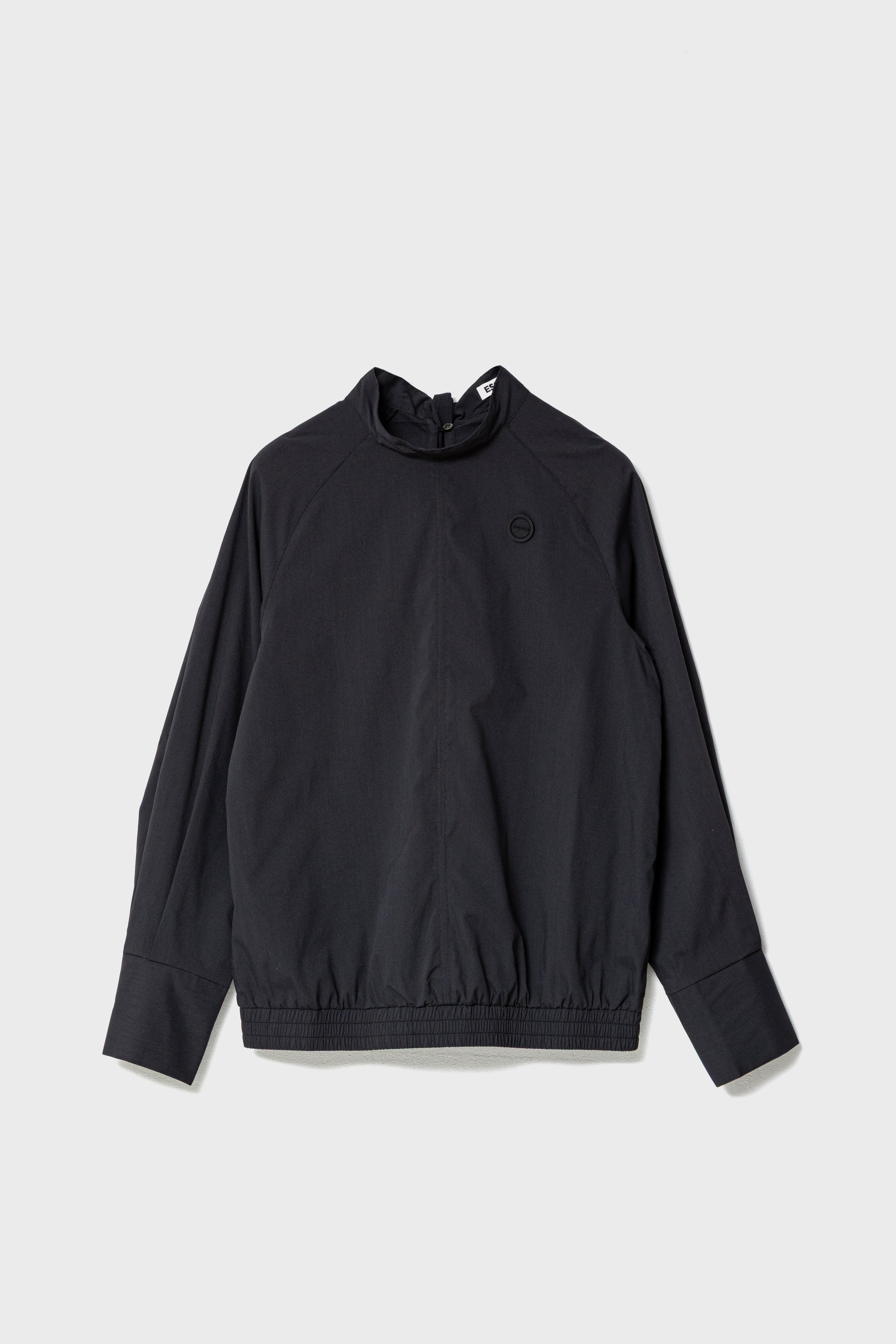 TIE DESIGN SHIRT TOP - Black