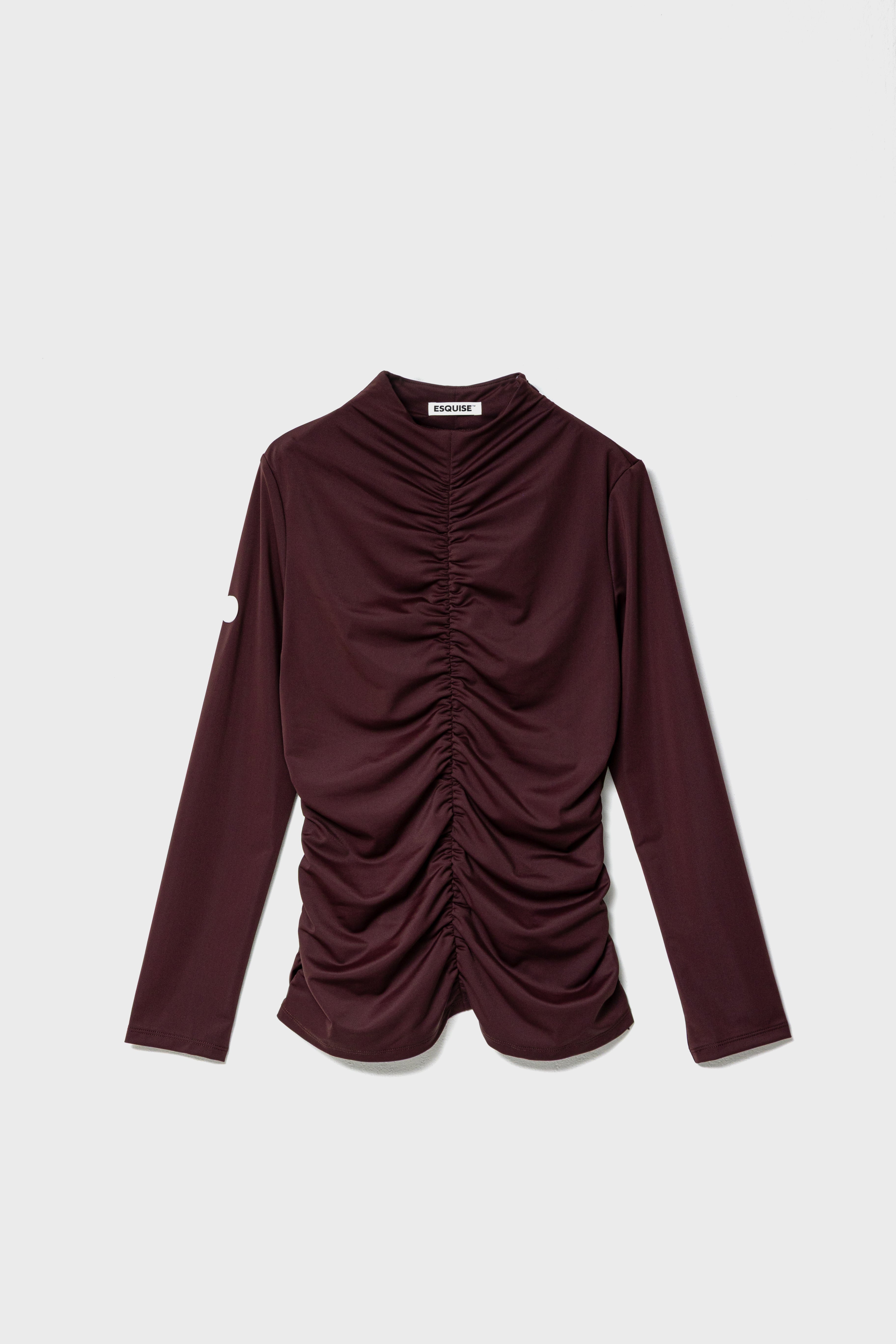 GATHER STRETCH TOP - Wine