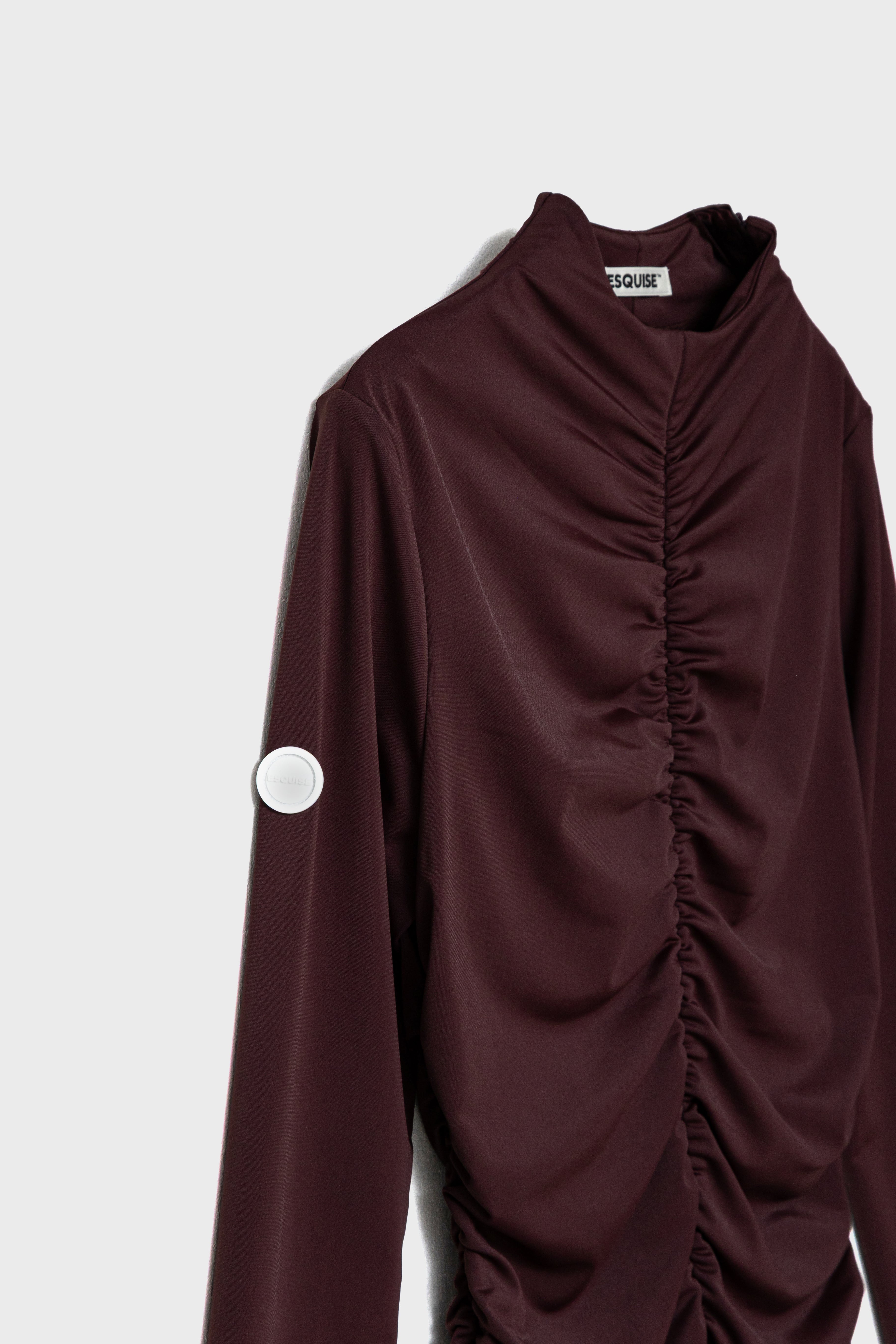 GATHER STRETCH TOP - Wine