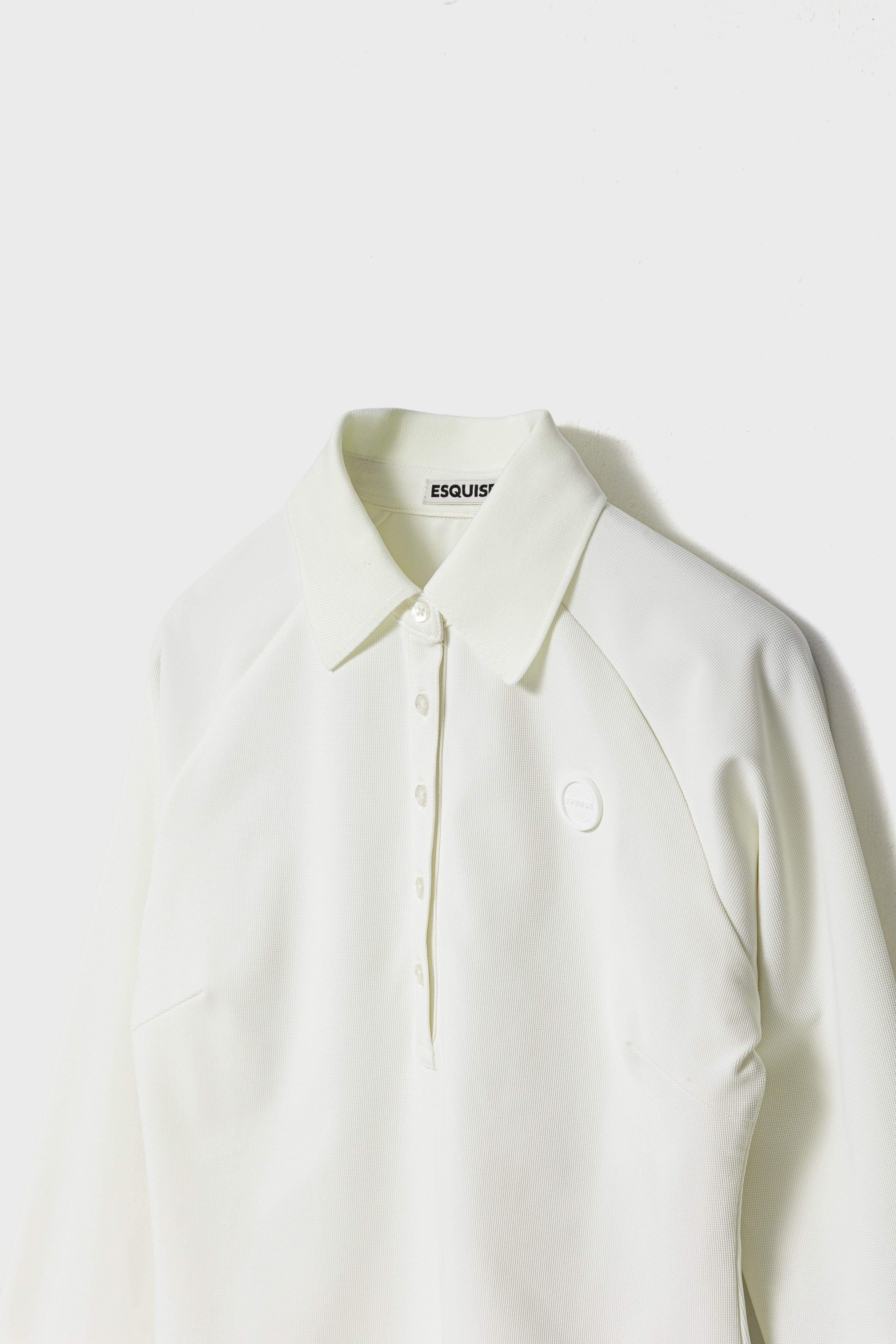 PEARLKNIT CUFFS POLO - White