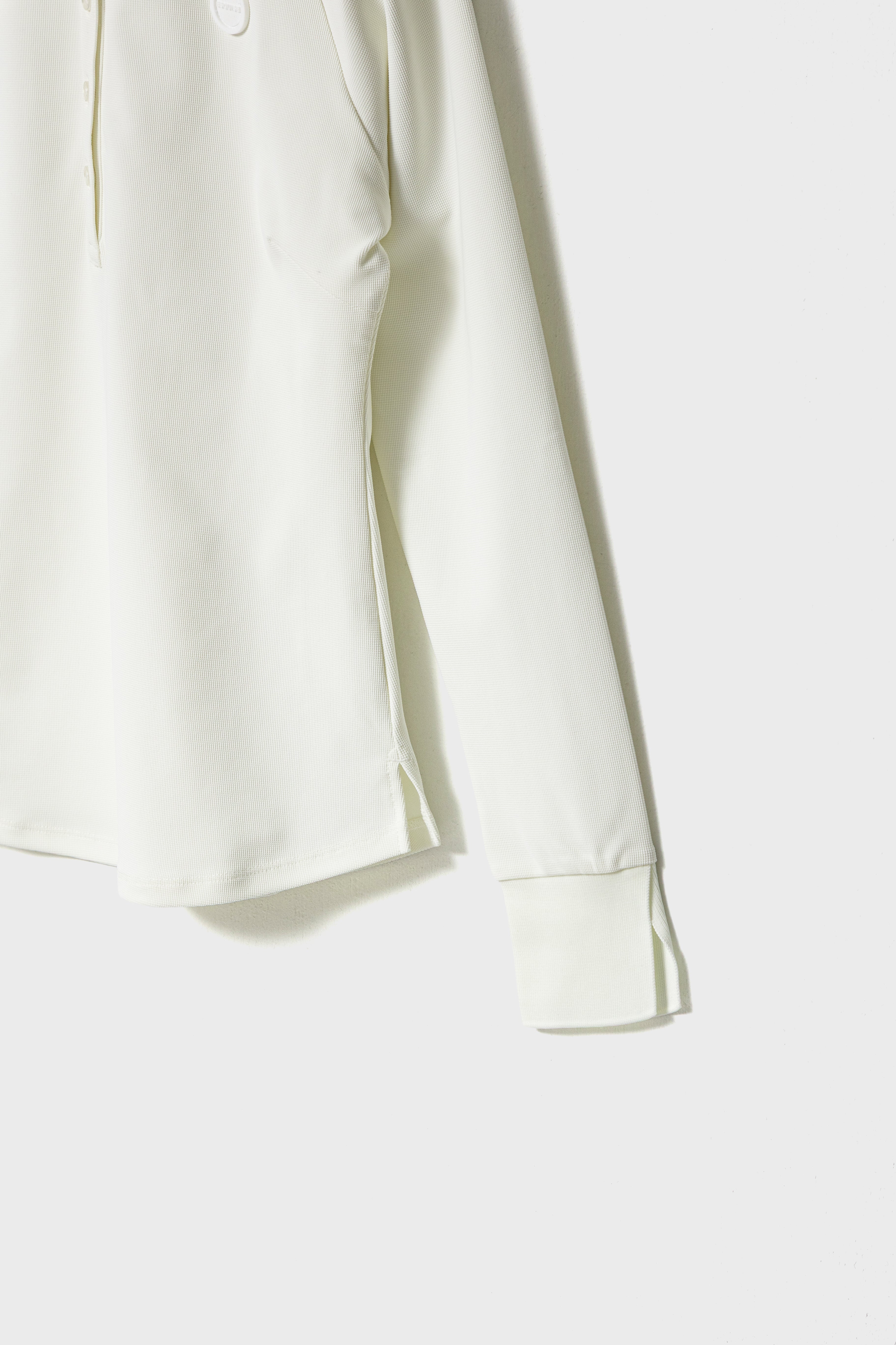 PEARLKNIT CUFFS POLO - White