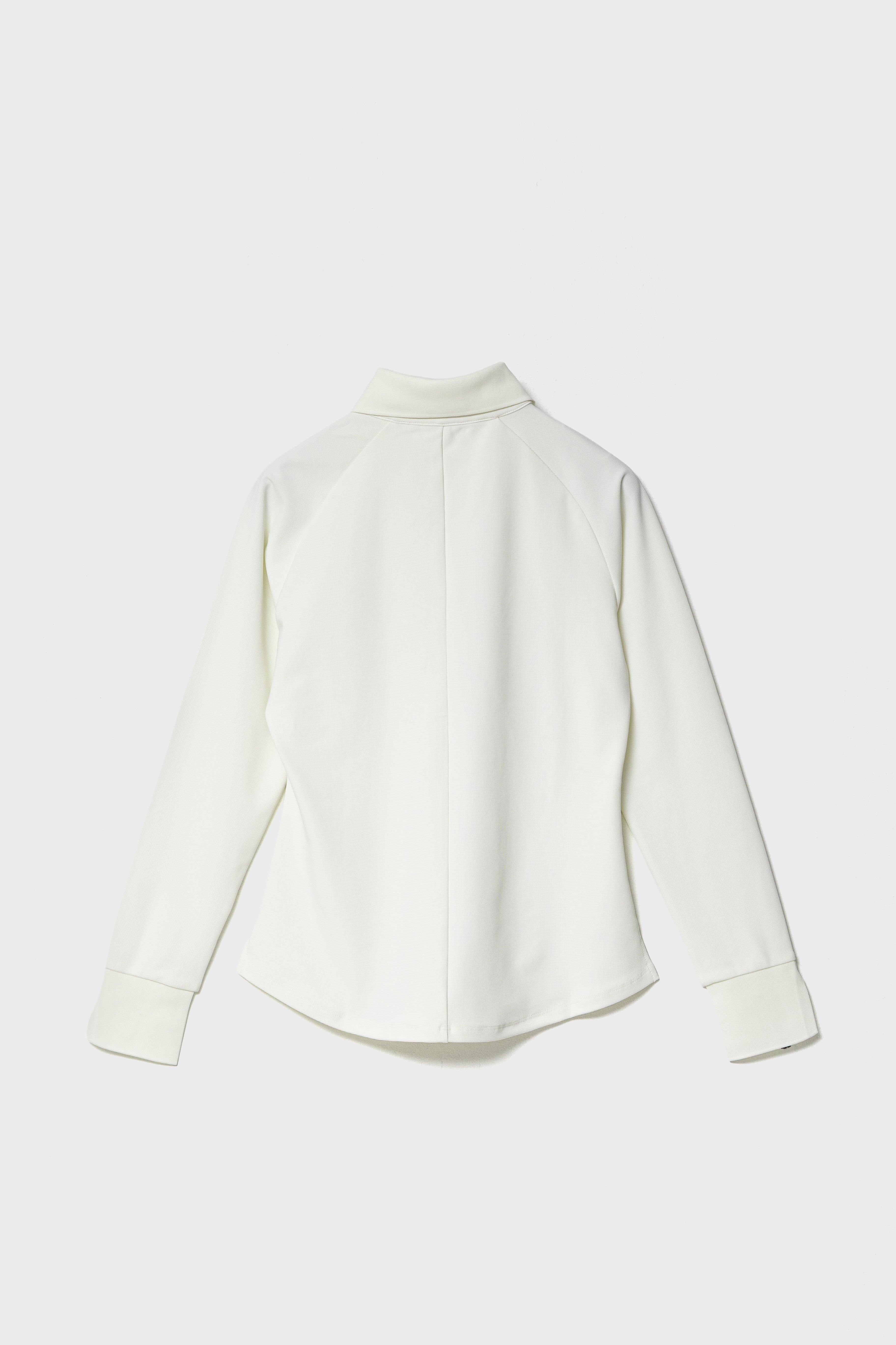 PEARLKNIT CUFFS POLO - White