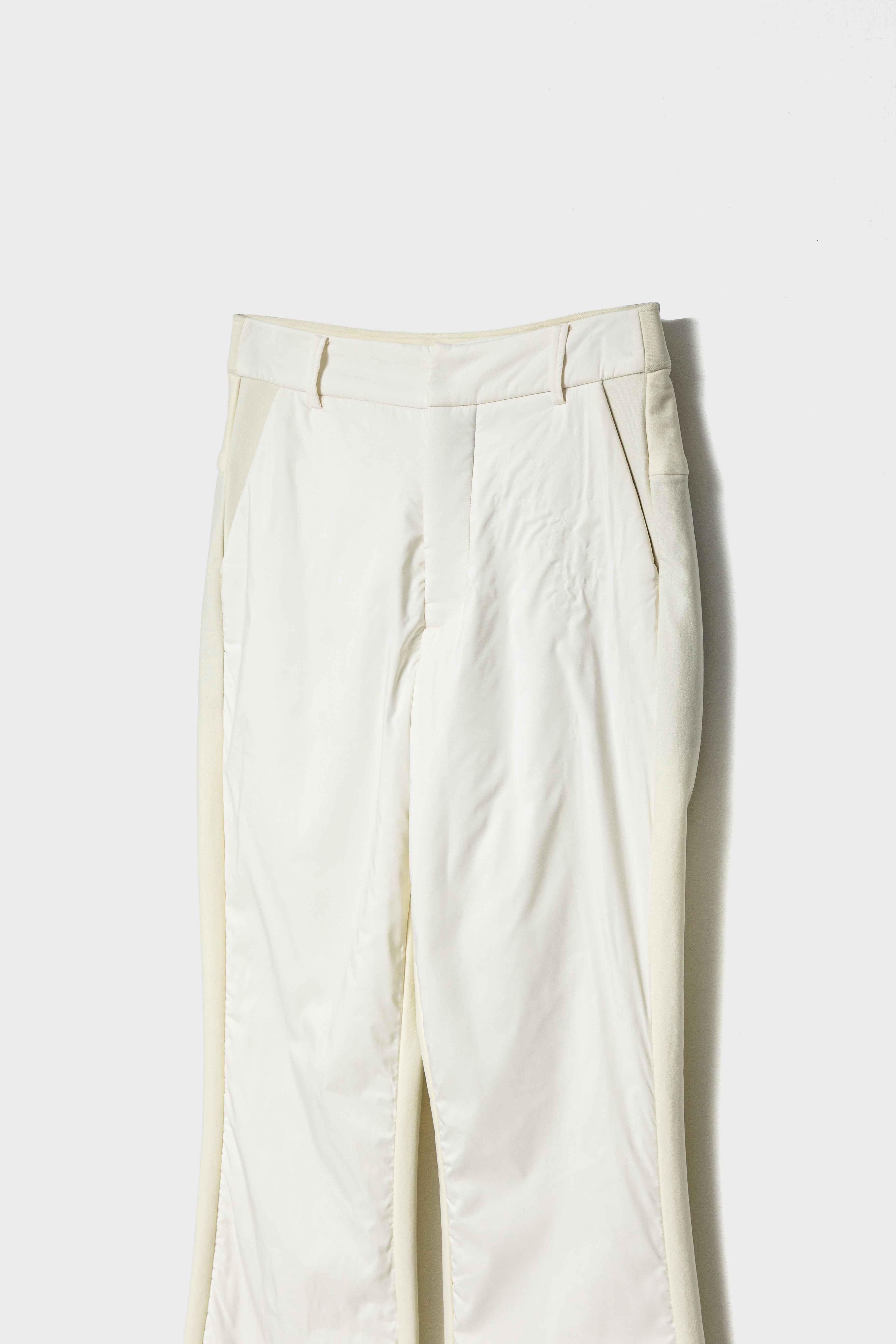 WINTER WARM FLARE PANTS - White