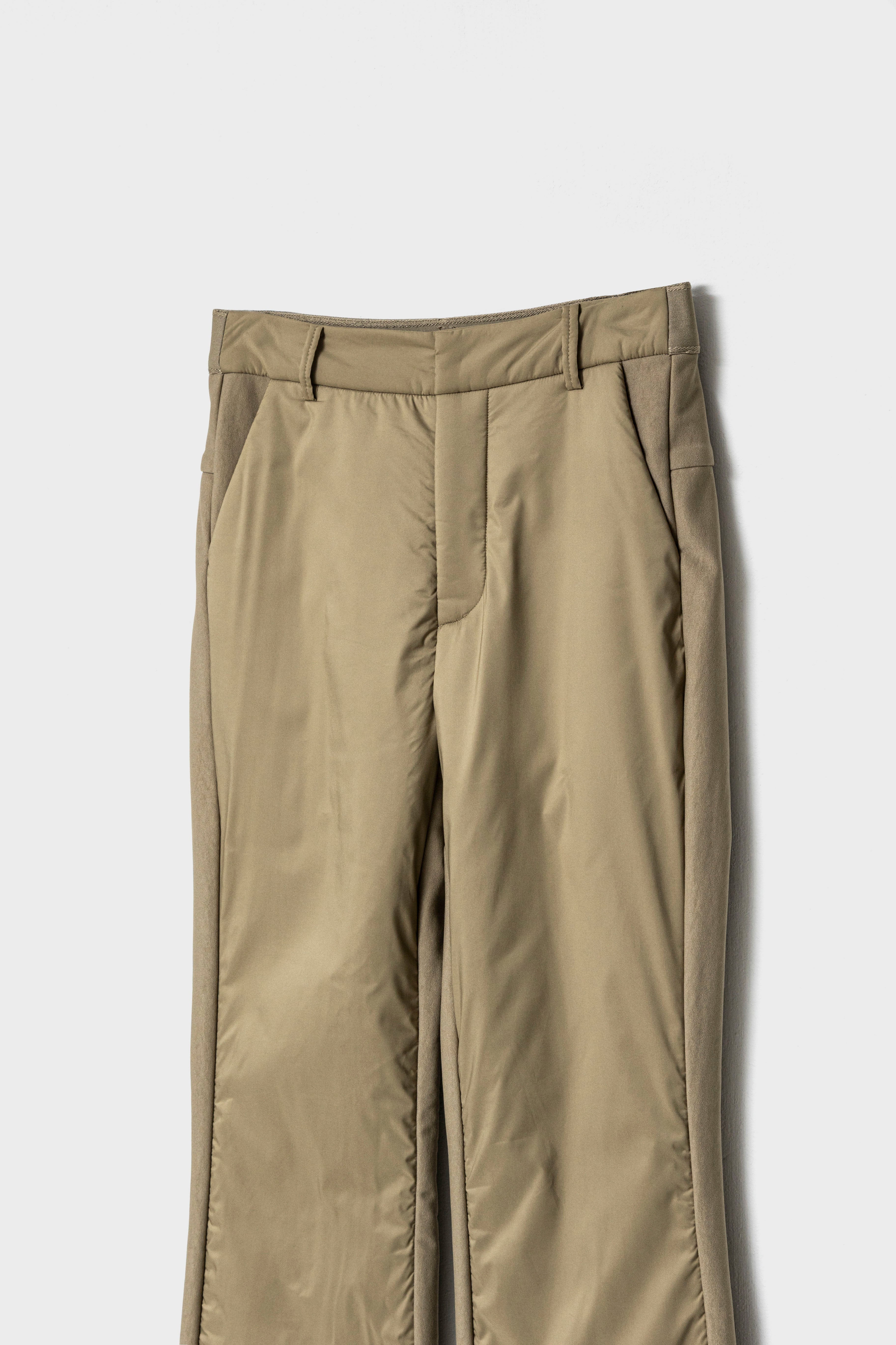 WINTER WARM FLARE PANTS - Beige