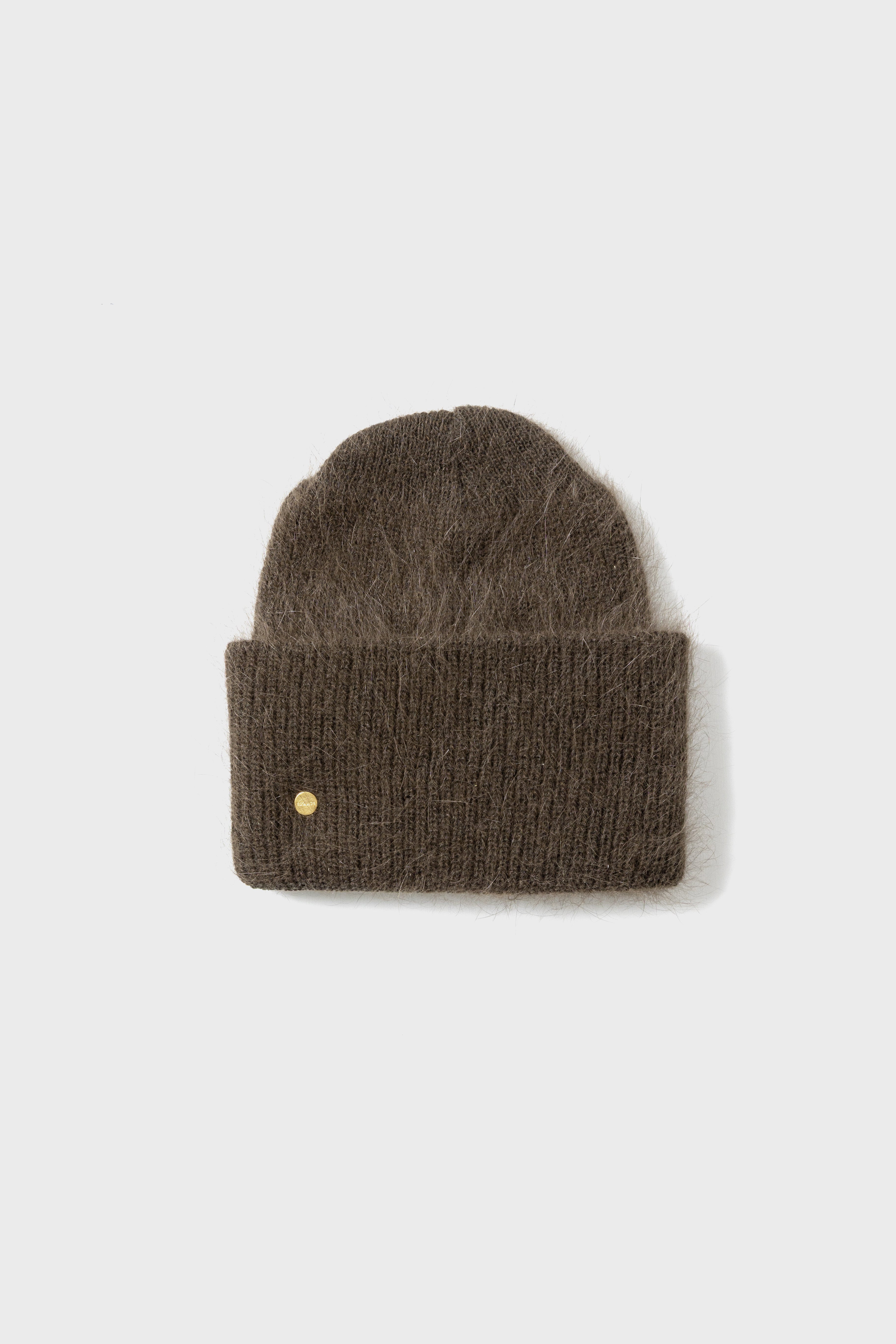 ANGORA SOFT BEANIE - Espresso