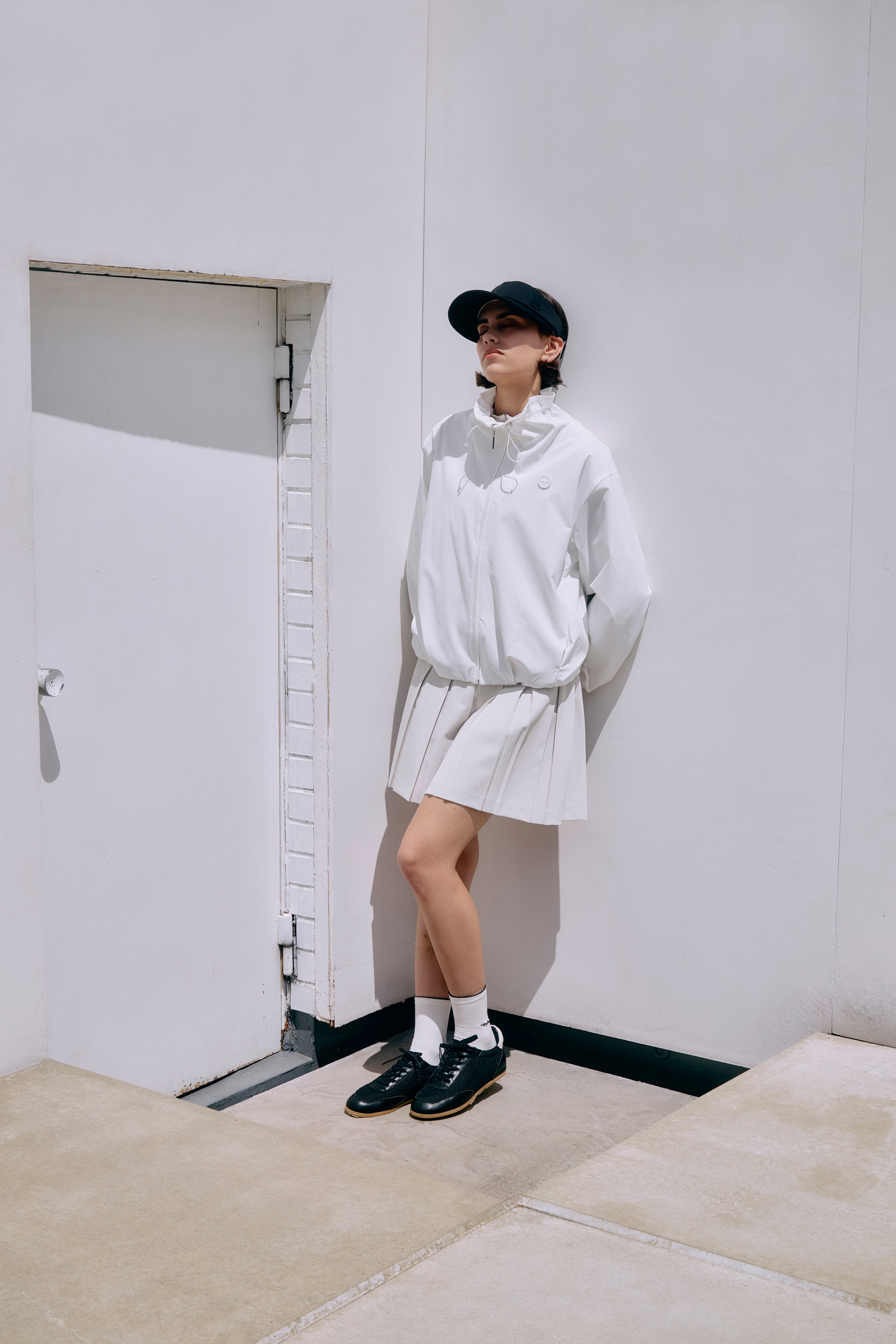 NYLON EFFORTLESS JKT - White