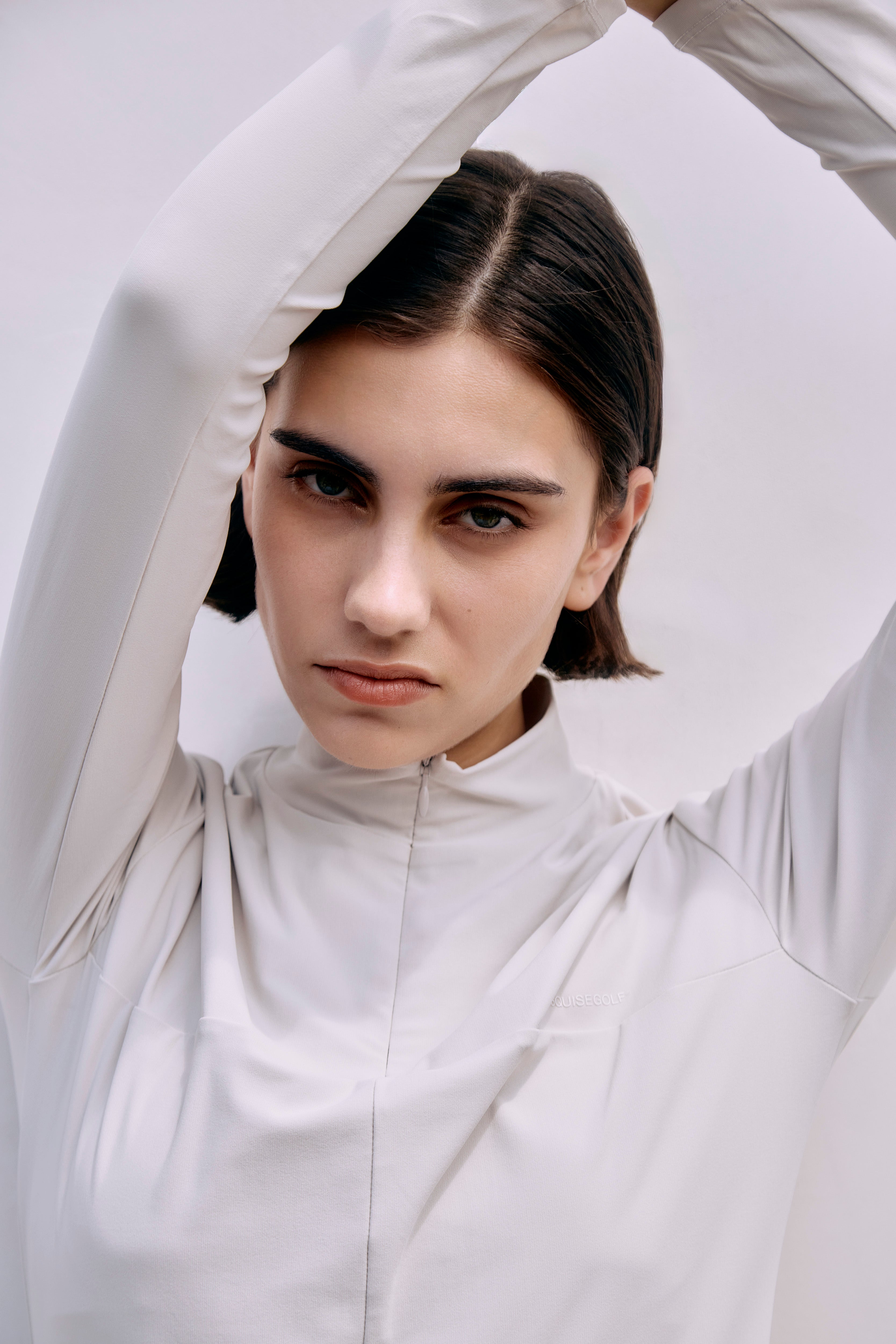 ESSENTIAL HALF ZIP - LightBeige