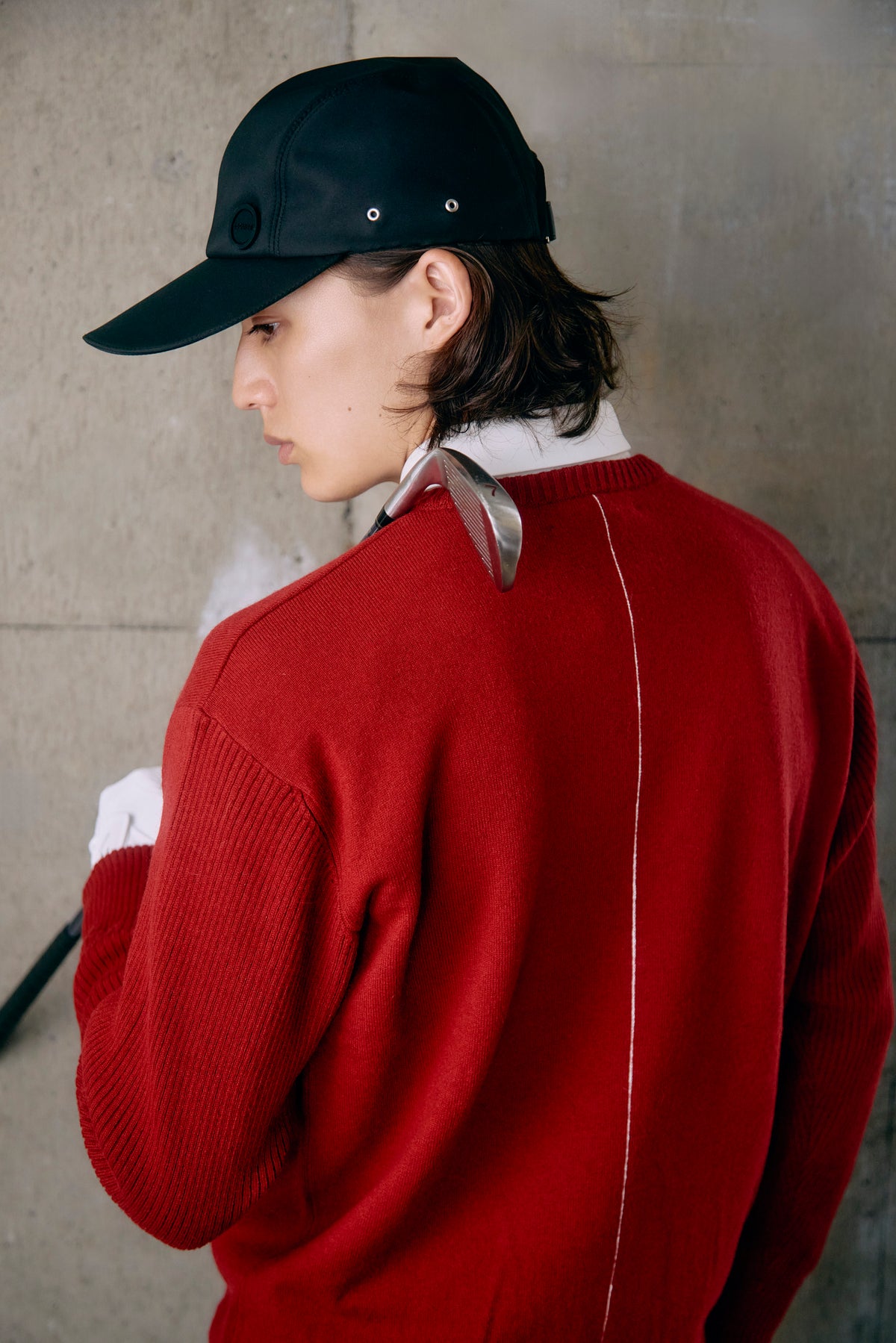 BLANC CASHMERE PULLOVER - Wine