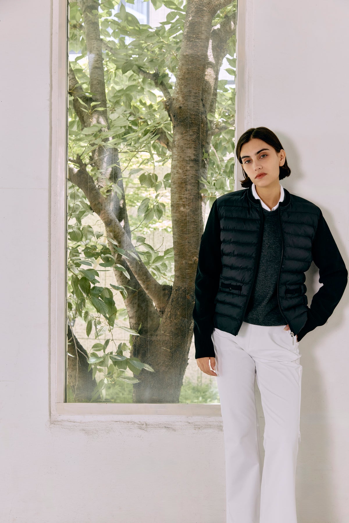BLANC CASHMERE KNIT P/O - Charcoal
