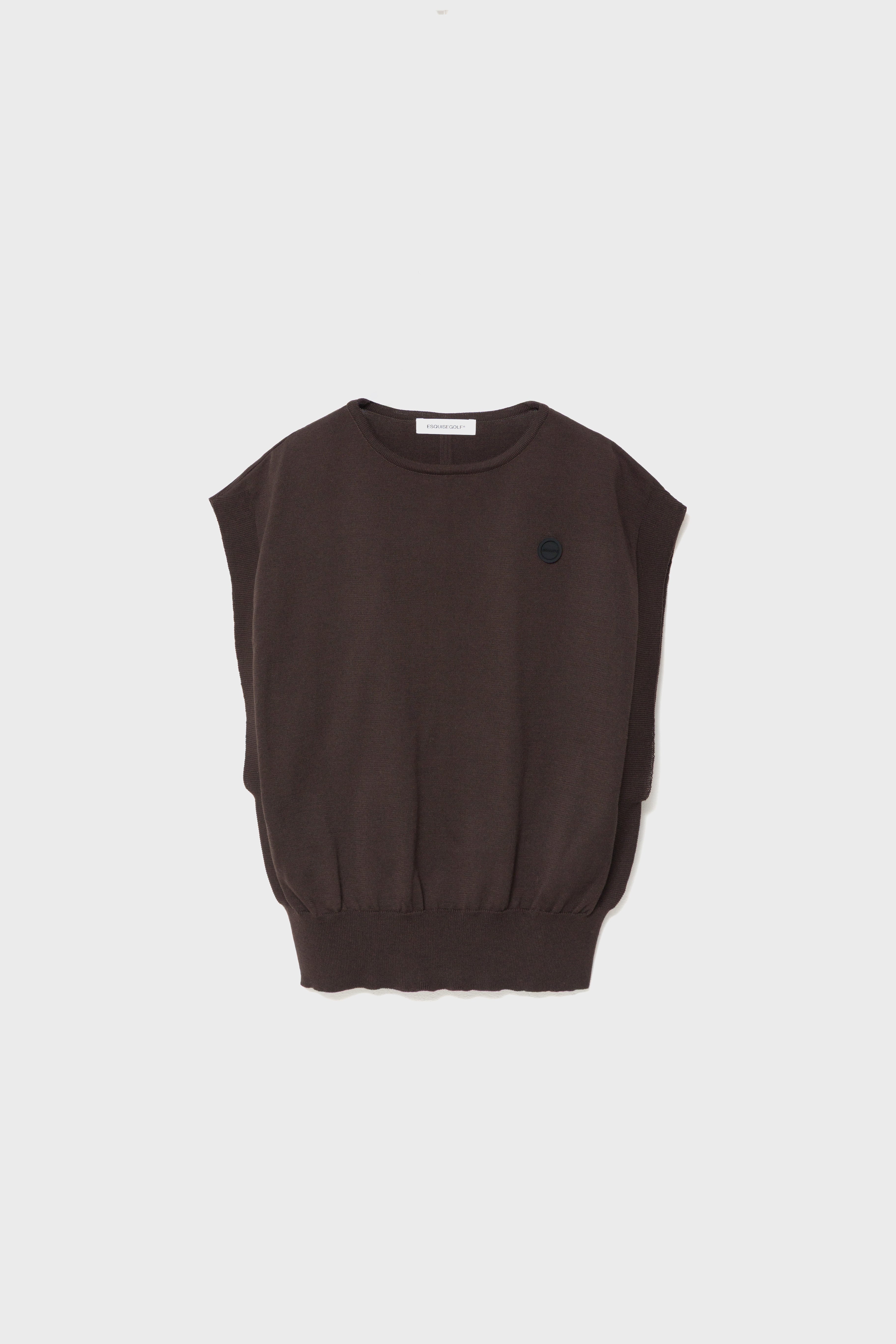 SUSTAIN KNIT VEST - Brown